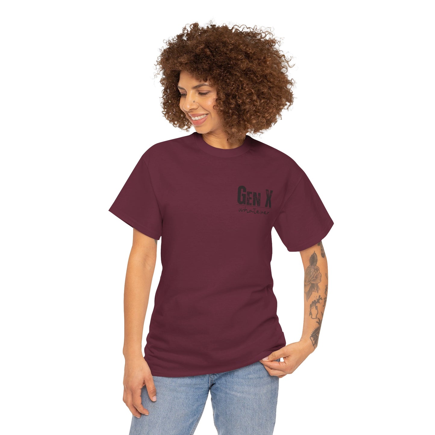 GEN X Definition Unisex Heavy Cotton T-Shirt Front & Back
