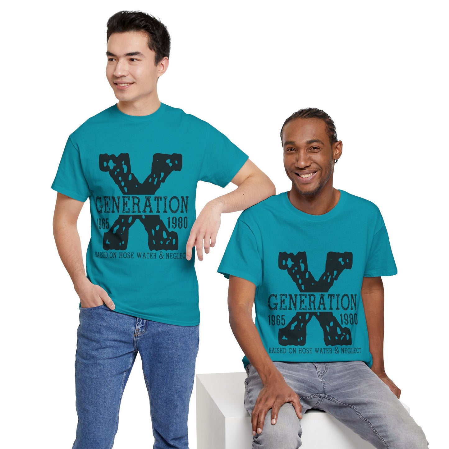 Copy of GEN X Raised On Hose Water & Neglect Tshirt Unisex Heavy Cotton