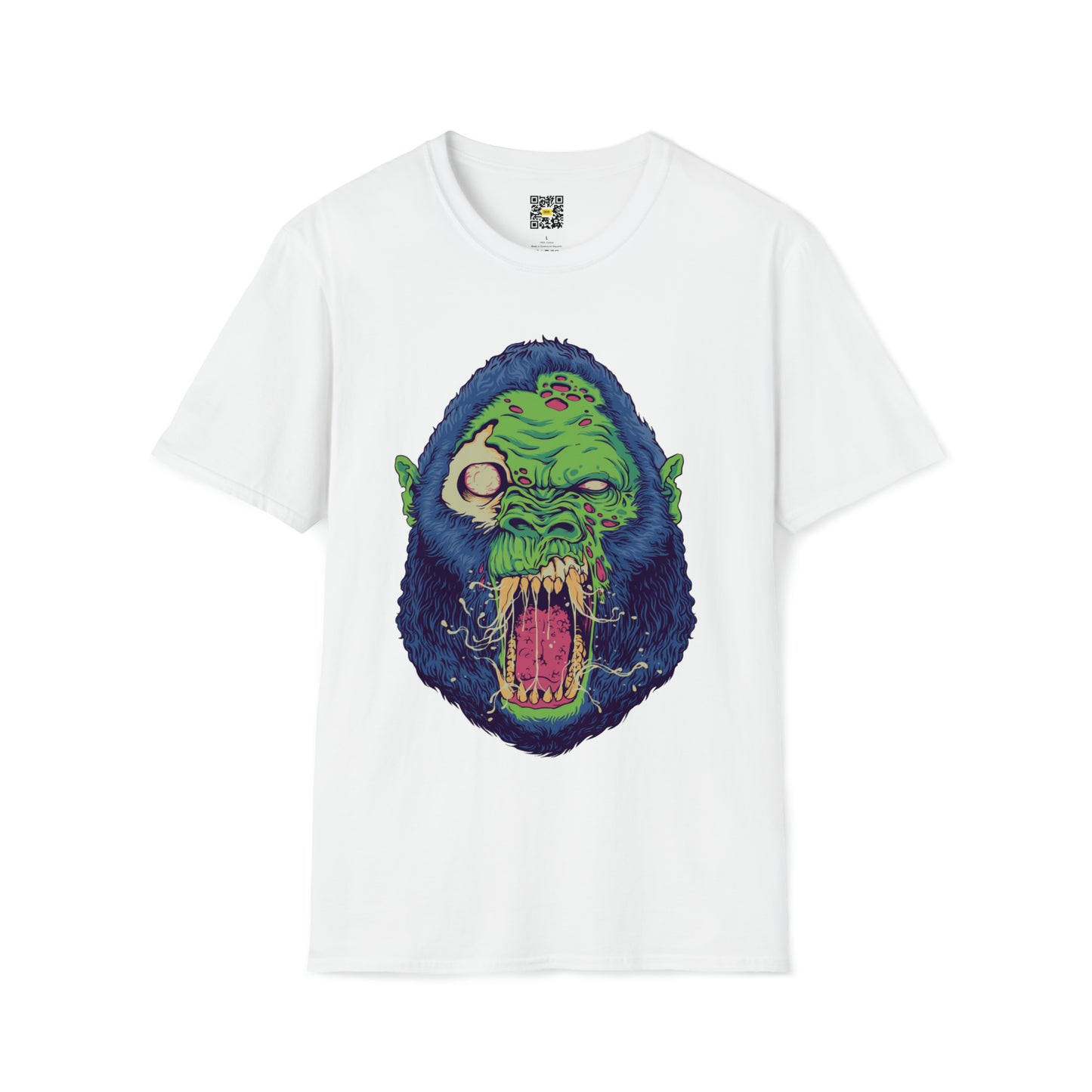 Angry Monster Gorilla Head T-Shirt Jungle Zoo Amazon Animals