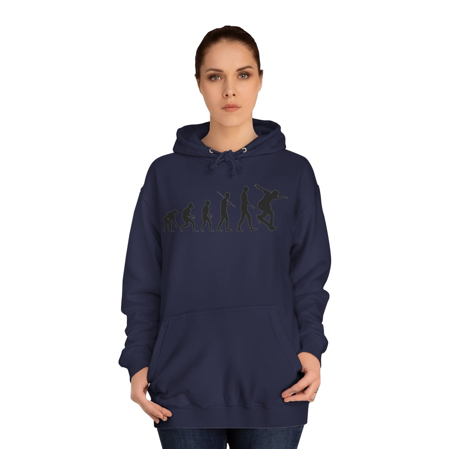 Evolution of Skateboarding Hoodie Stylish Graphic Pullover Unisex Skate Culture