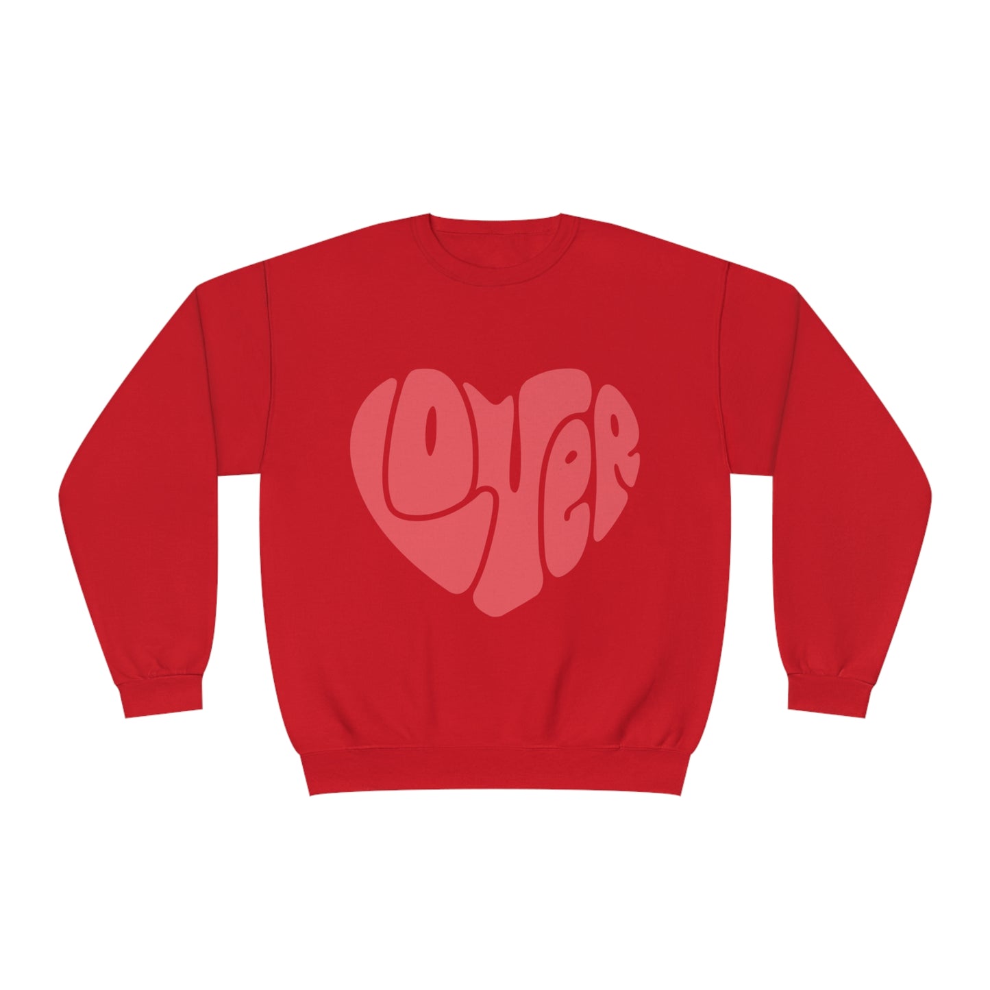 Retro Lover Heart Valentines Unisex NuBlend® Crewneck Sweatshirt