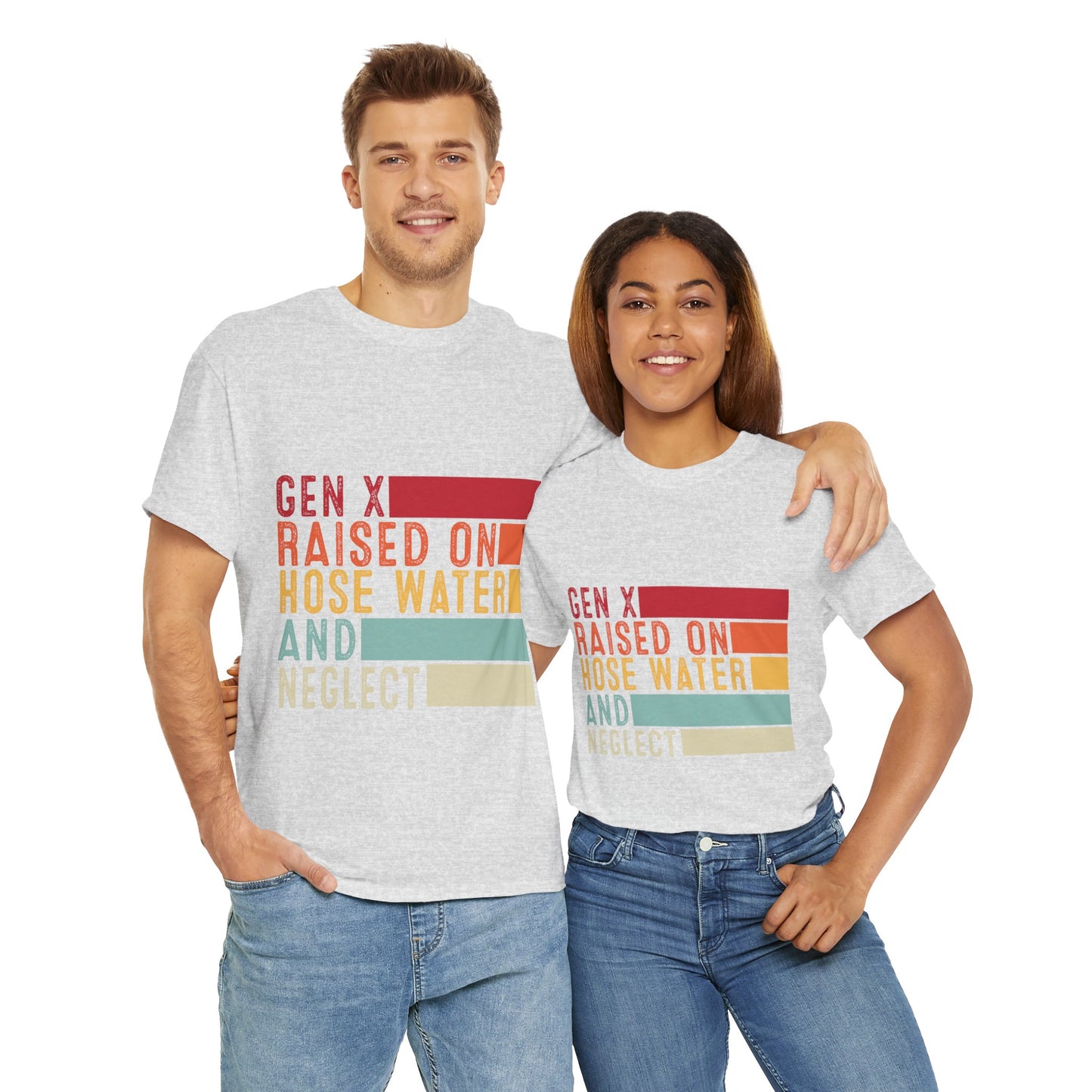 GEN X Raised On Hose Water & Neglect Tshirt Unisex Heavy Cotton
