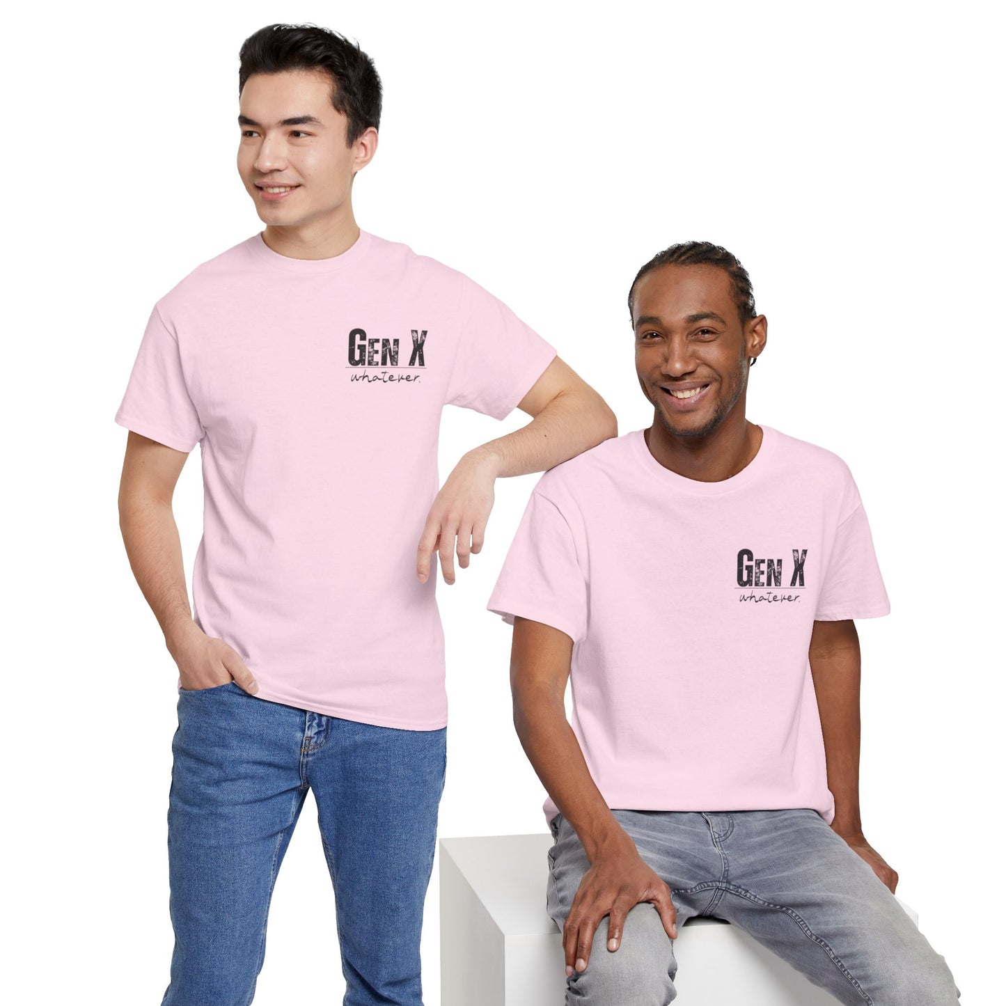 GEN X Definition Unisex Heavy Cotton T-Shirt Front & Back