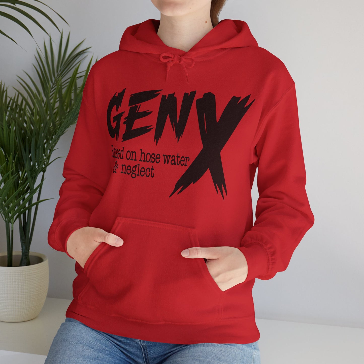 Gen X Raised on Hose Water & Neglect Unisex Heavy Blend™ Hooded Sweatshirt