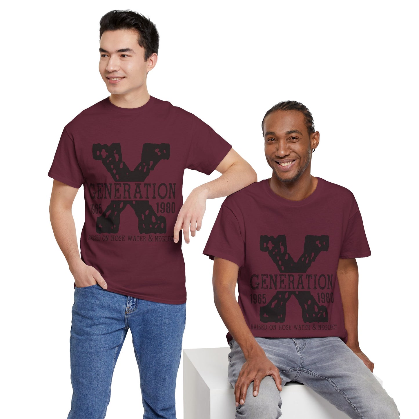 Copy of GEN X Raised On Hose Water & Neglect Tshirt Unisex Heavy Cotton