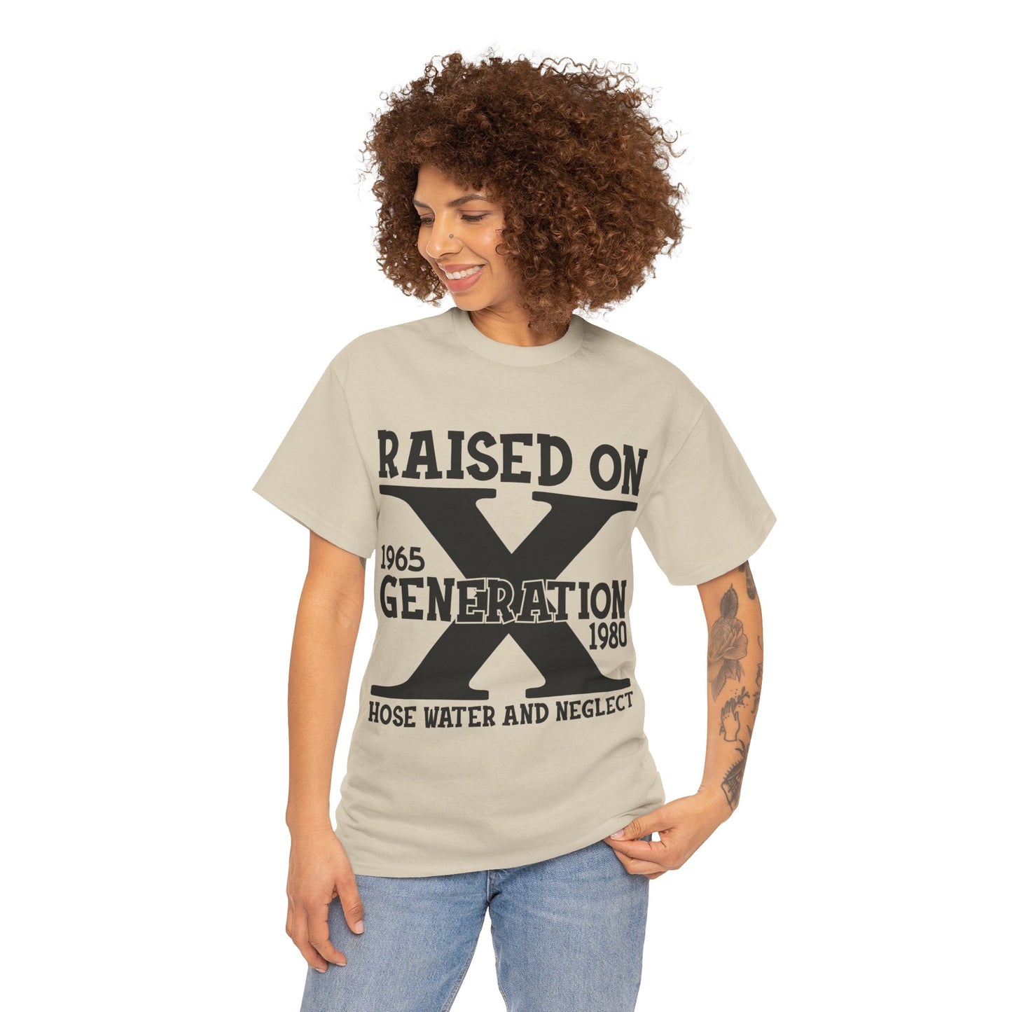 GEN X Raised On Hose Water & Neglect Tshirt Unisex Heavy Cotton