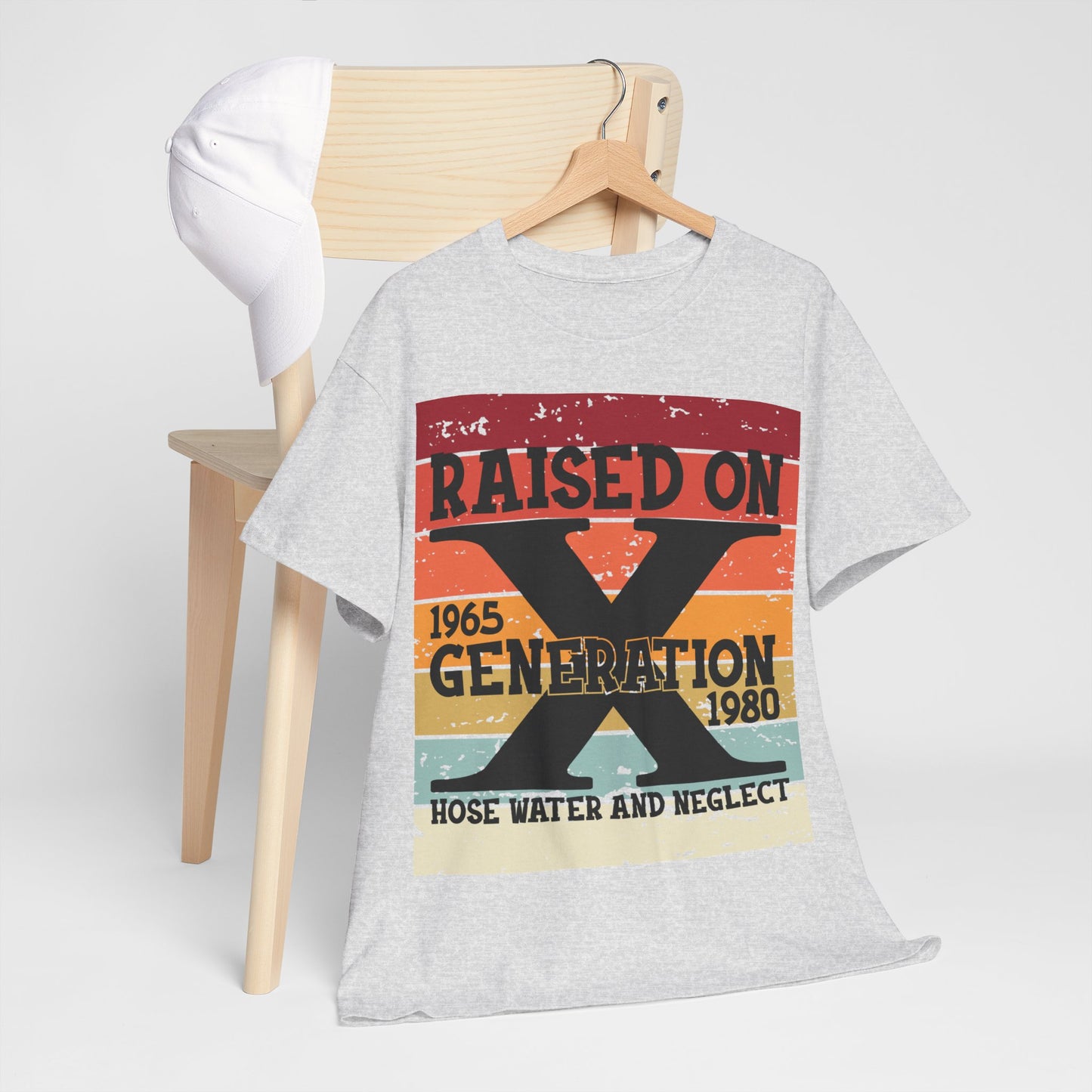 GEN X Raised On Hose Water & Neglect Tshirt Unisex Heavy Cotton