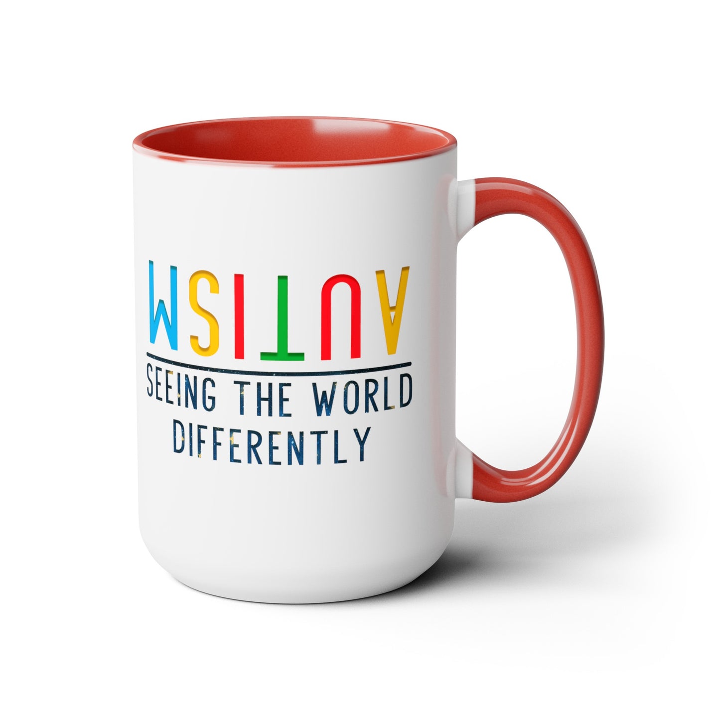 Autism Seeing the World Differently T-shirt 15oz Coffee Mug