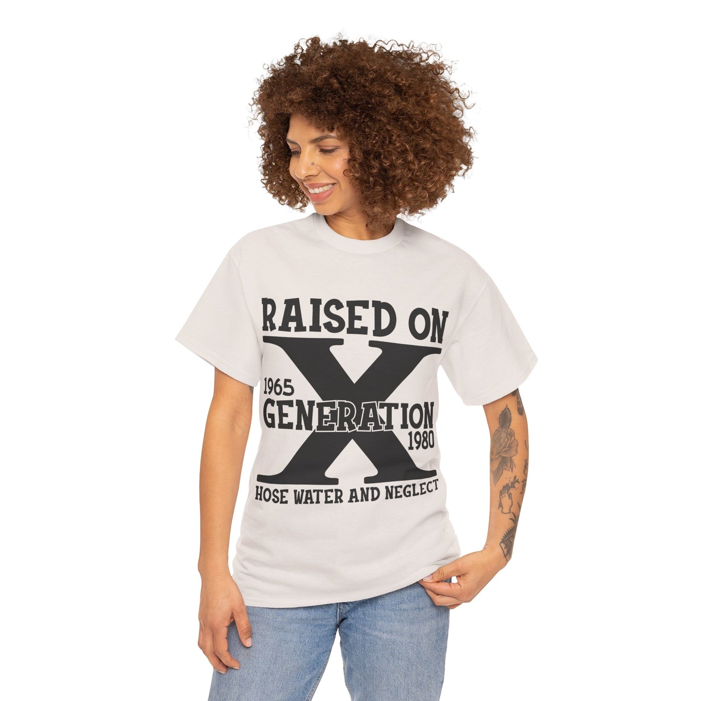 GEN X Raised On Hose Water & Neglect Tshirt Unisex Heavy Cotton