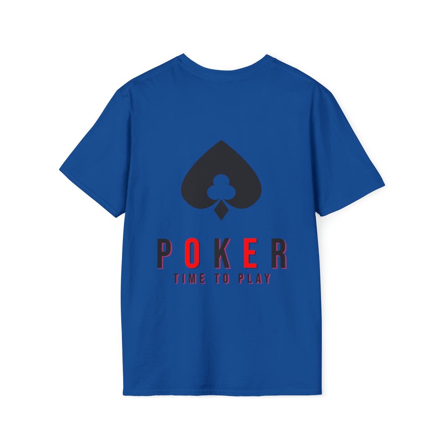 Royal Flush Poker Time to Play T-shirt Front and Back Design