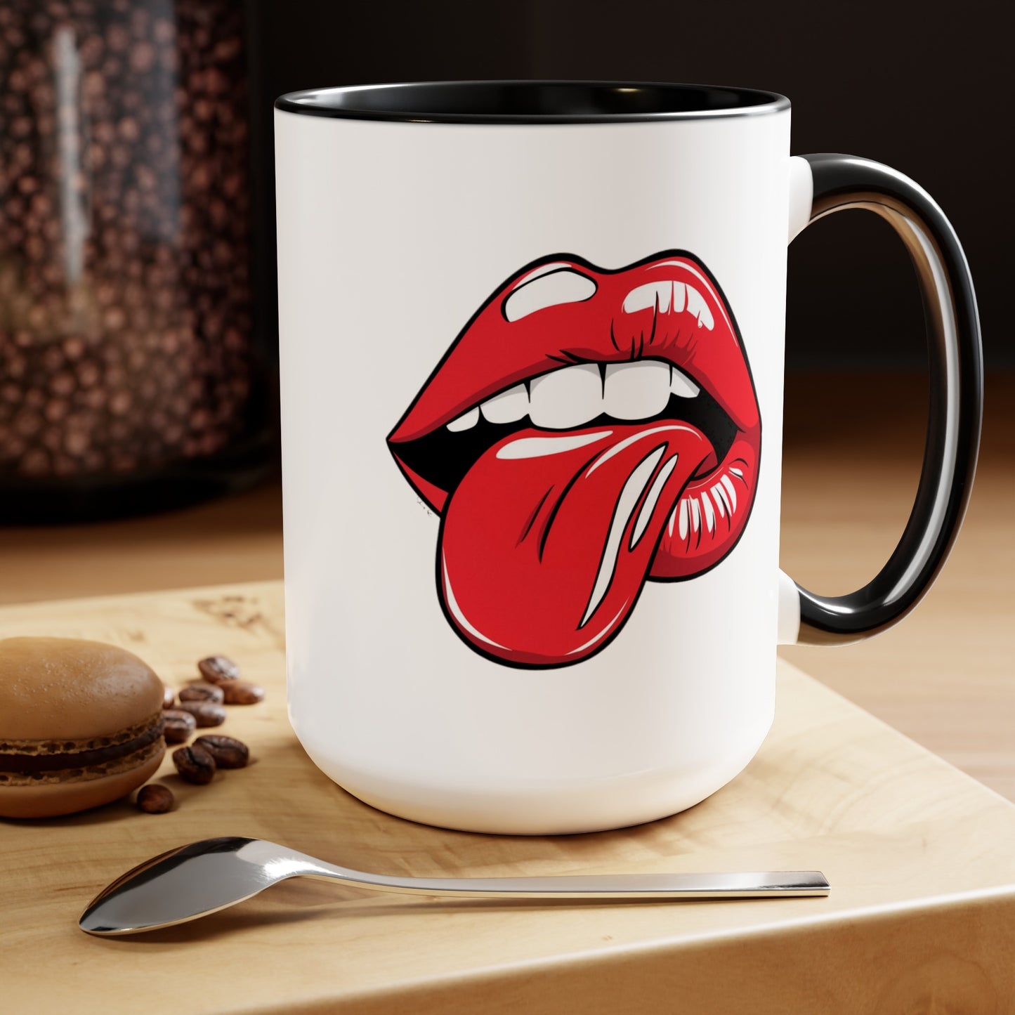 PopArt Lips and Tounge15oz Coffee Mug