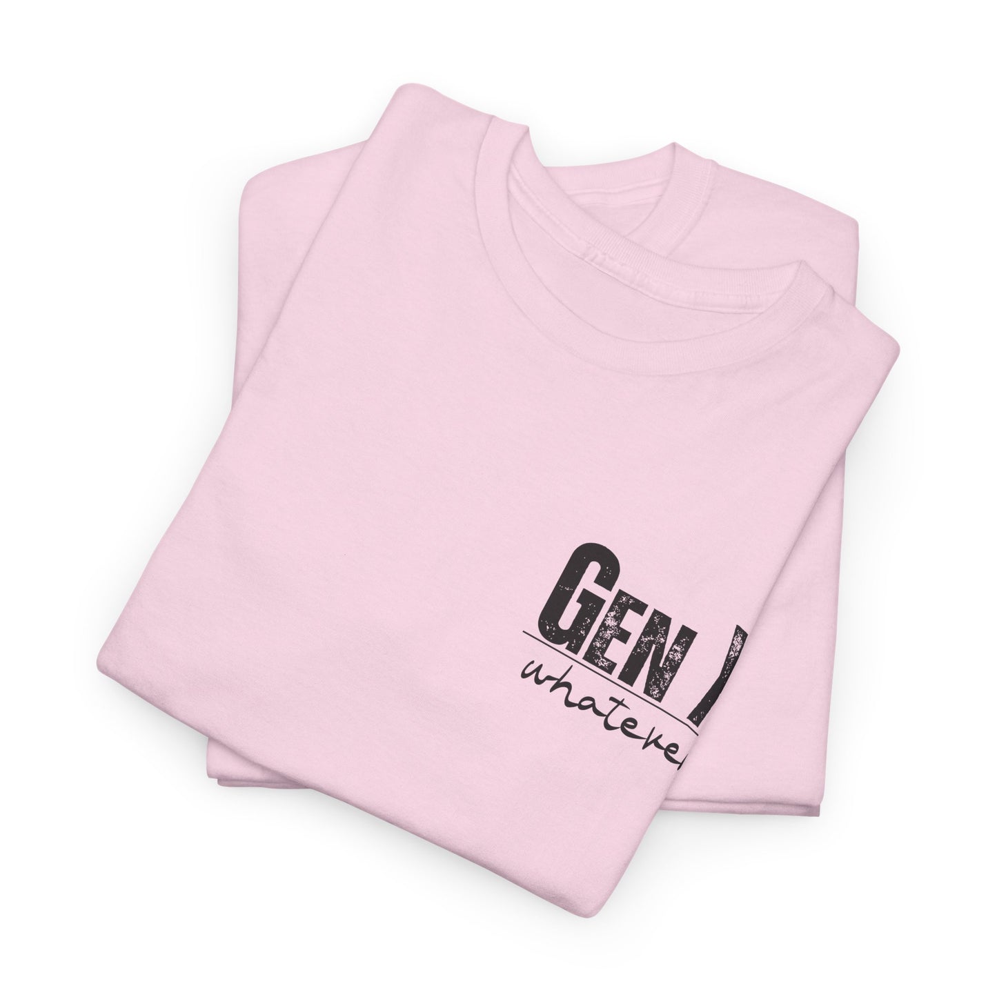 GEN X Definition Unisex Heavy Cotton T-Shirt Front & Back