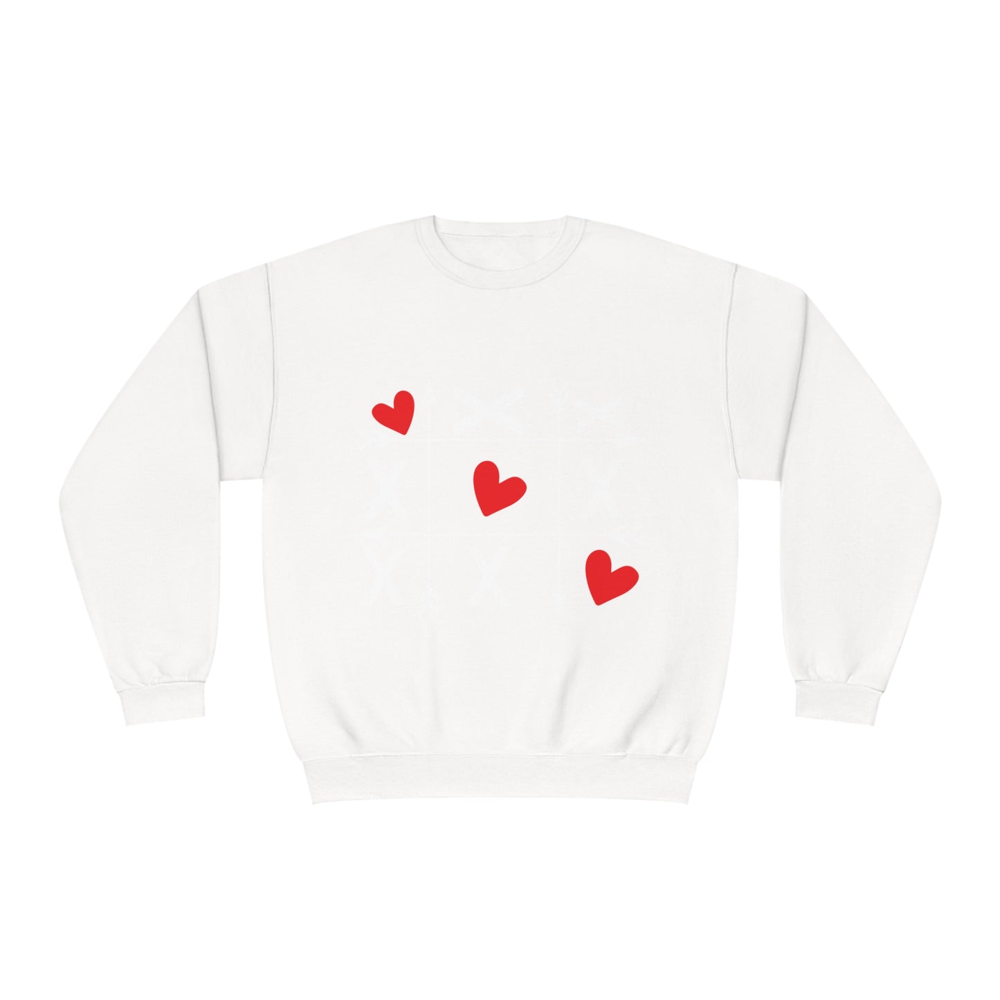 Tic-Tac-Toe Valentines Day Heart Unisex NuBlend® Crewneck Sweatshirt