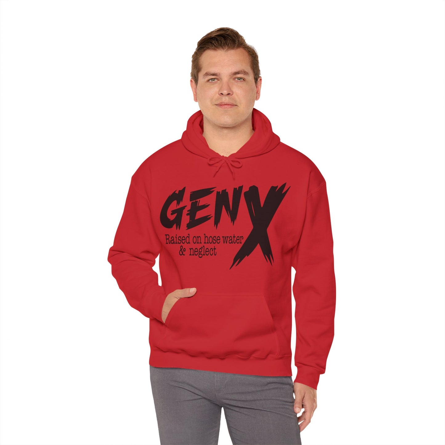 Gen X Raised on Hose Water & Neglect Unisex Heavy Blend™ Hooded Sweatshirt