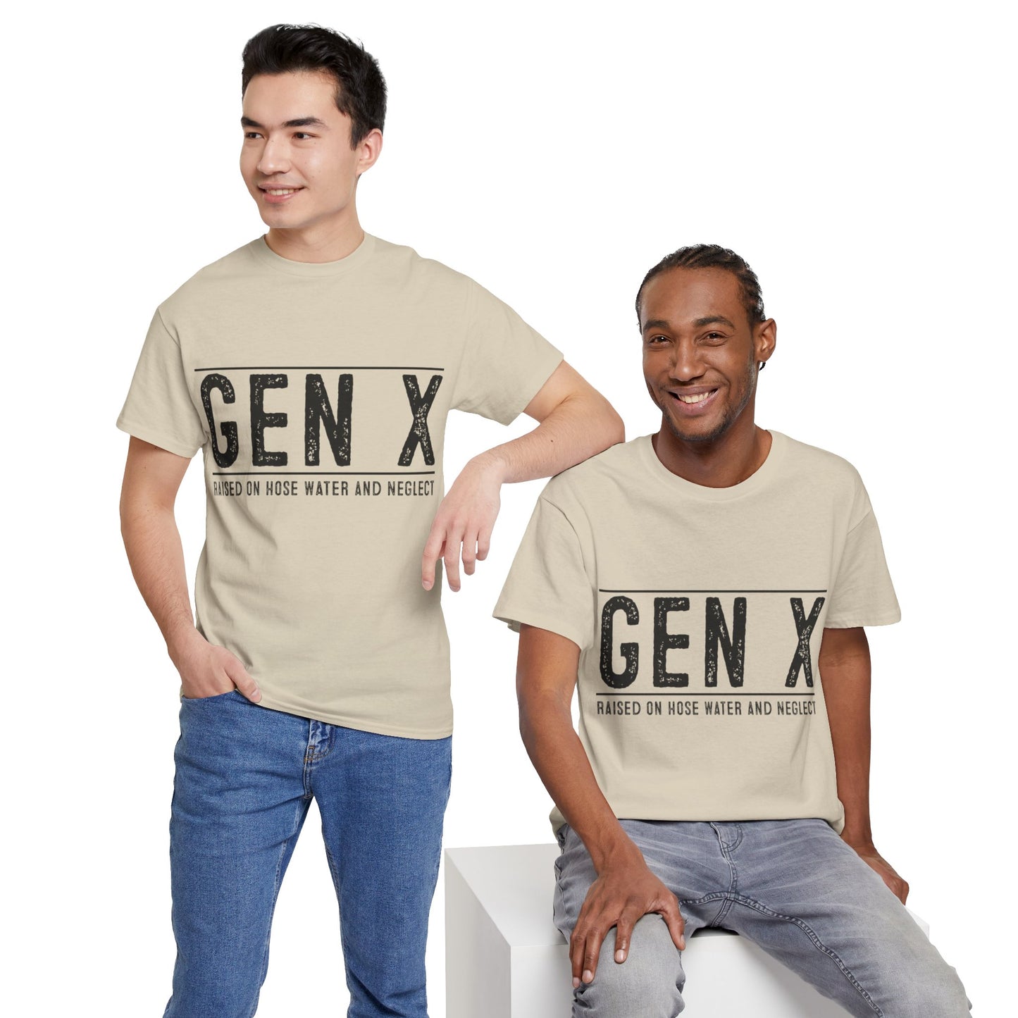 GEN X Raised On Hose Water & Neglect Tshirt Unisex Heavy Cotton