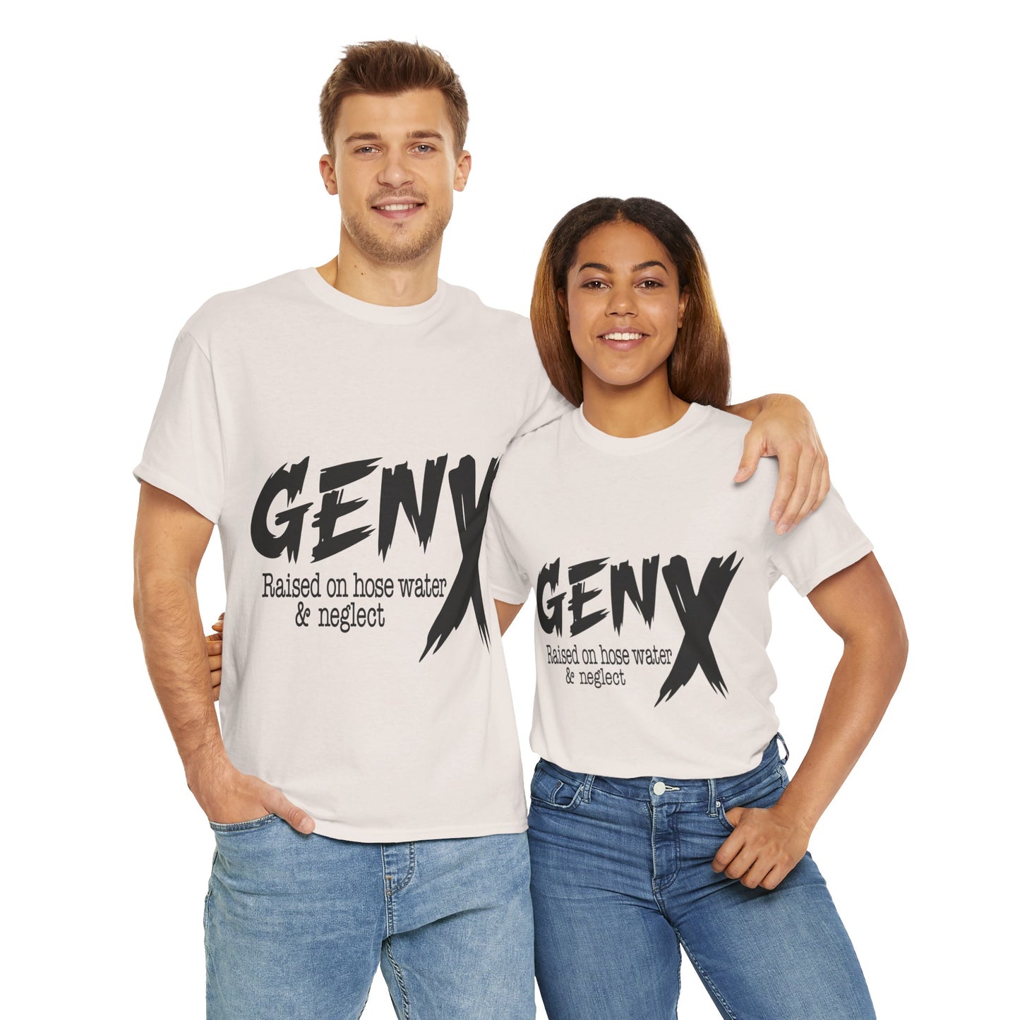 GEN X Raised On Hose Water & Neglect Tshirt Unisex Heavy Cotton