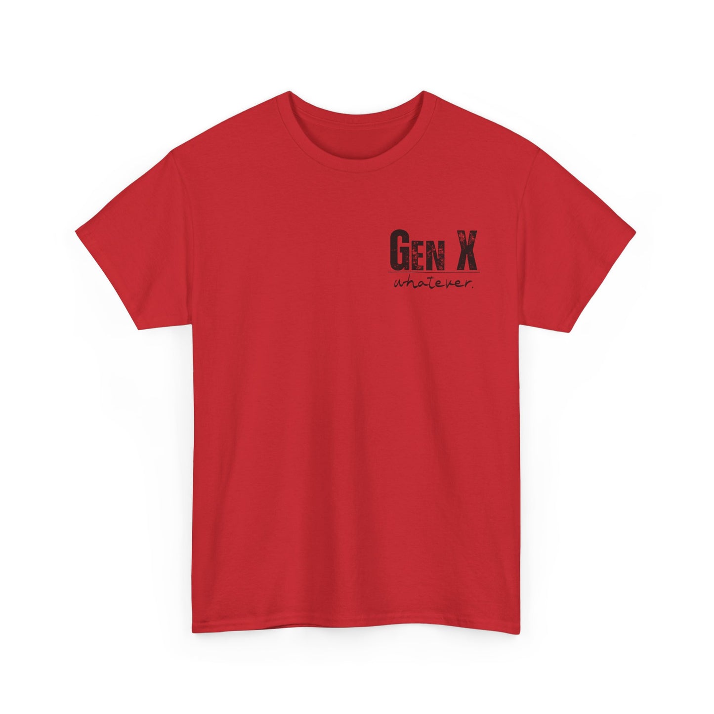 GEN X Definition Unisex Heavy Cotton T-Shirt Front & Back