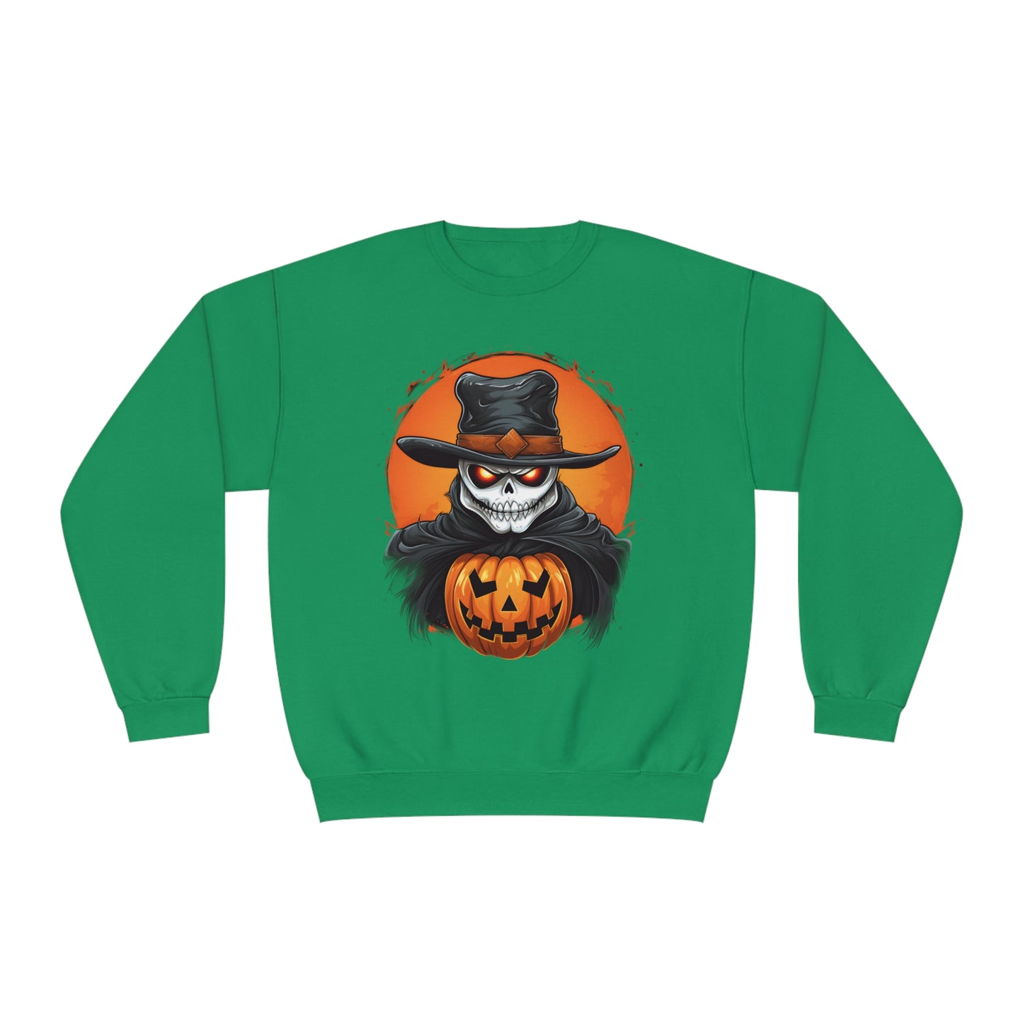 Halloween Cowboy Skeleton Unisex Graphic Shirt Gifts Spooky Long Sleeve Crewneck Shirt Tops