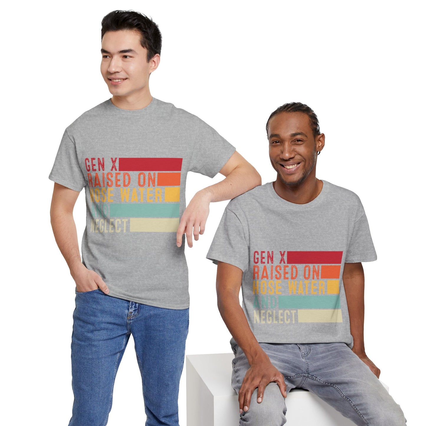 GEN X Raised On Hose Water & Neglect Tshirt Unisex Heavy Cotton