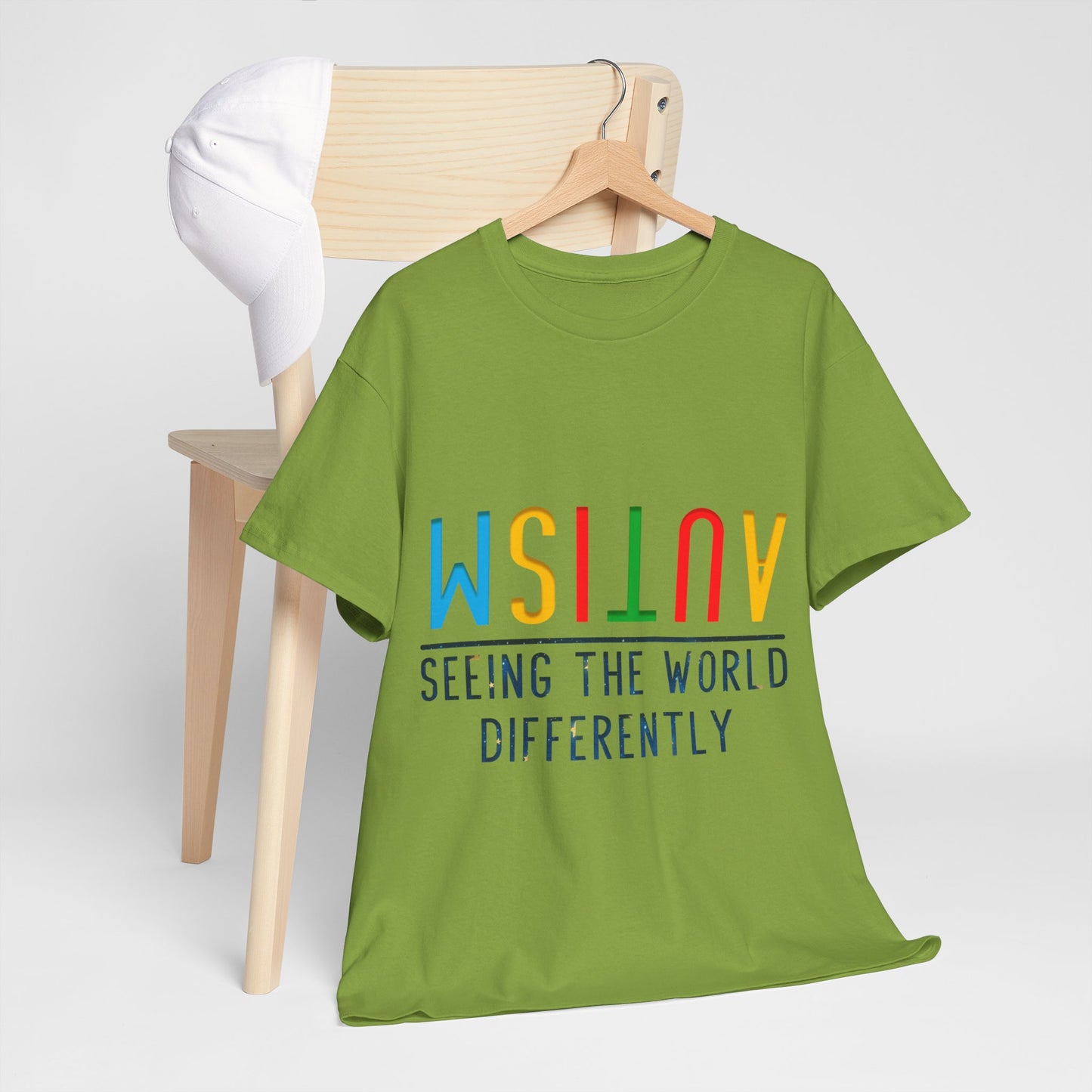 Autism Seeing the World Differently T-shirt Unisex Heavy Cotton
