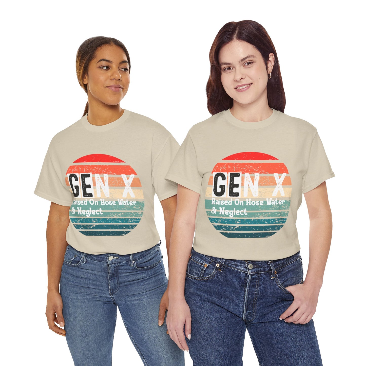 GEN X Raised On Hose Water & Neglect Tshirt Unisex Heavy Cotton