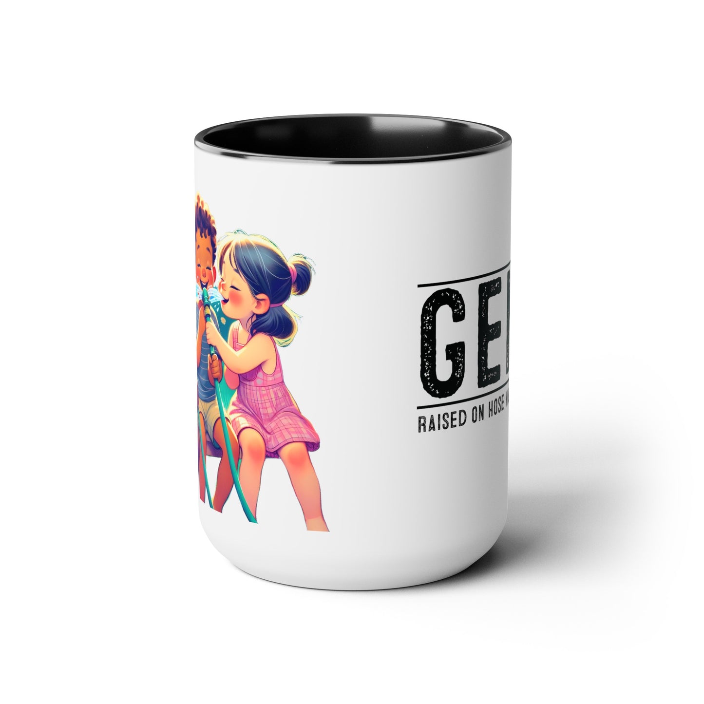 GEN X Raised On Hose Water & Neglect 15oz Coffee Mug
