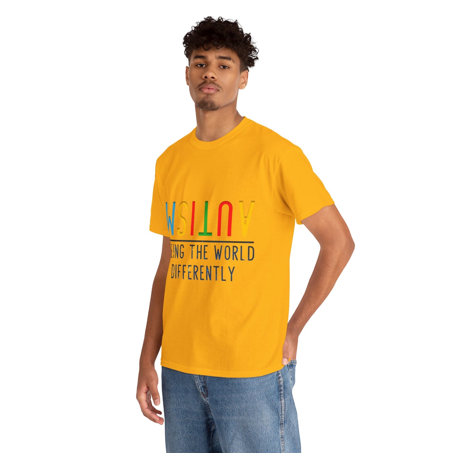 Autism Seeing the World Differently T-shirt Unisex Heavy Cotton