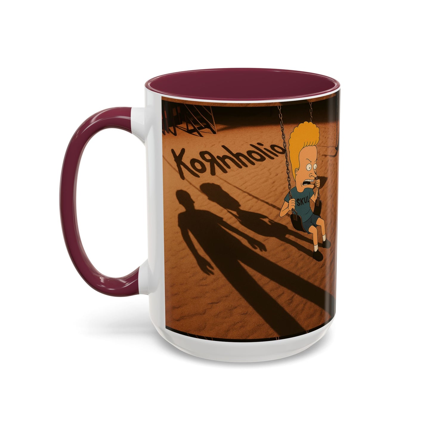 Kornholio 15 oz Coffee Mug Funny Nu Metal Cartoon Cup Multiple Colors