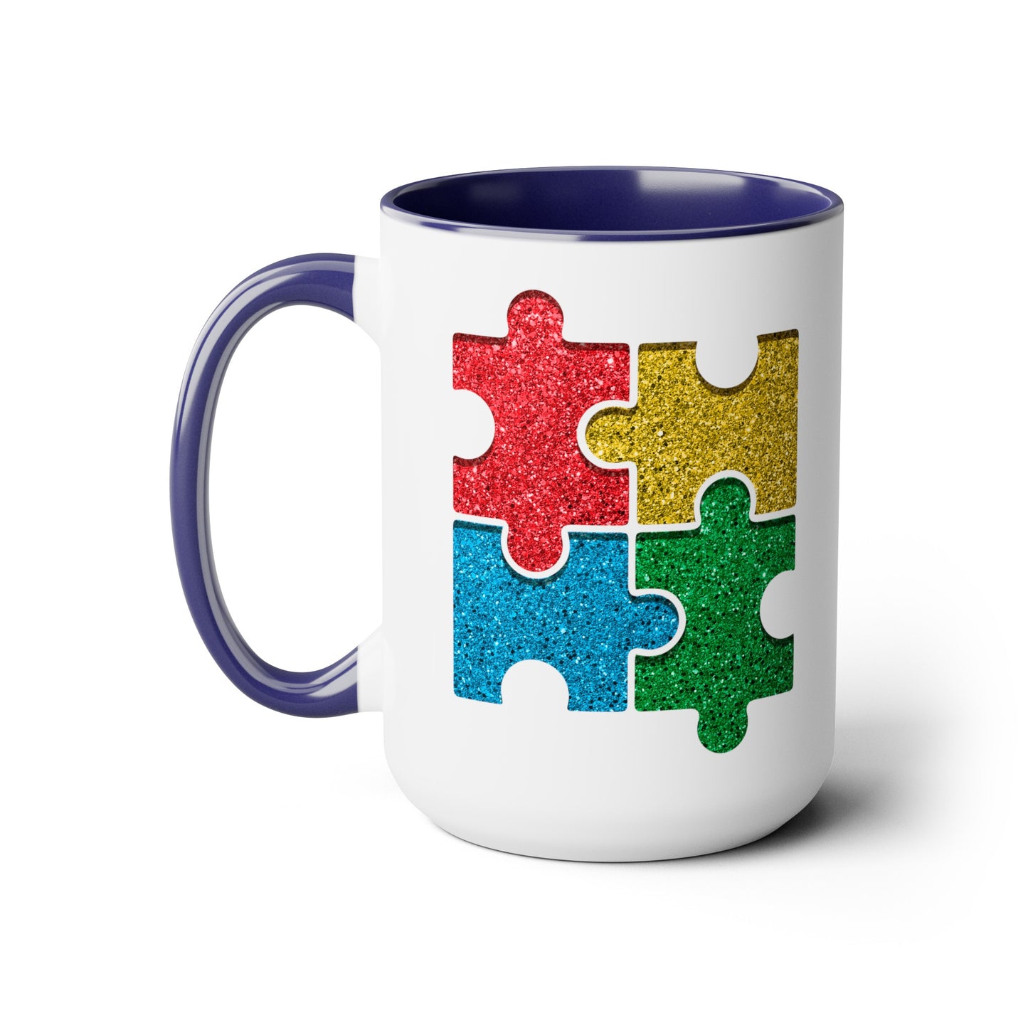 Autism Puzzle Pieces 15oz Coffee Mug
