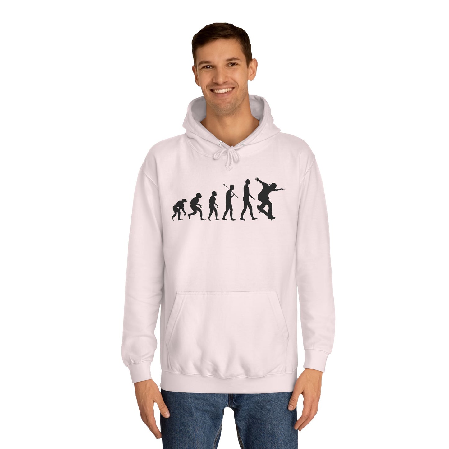 Evolution of Skateboarding Hoodie Stylish Graphic Pullover Unisex Skate Culture