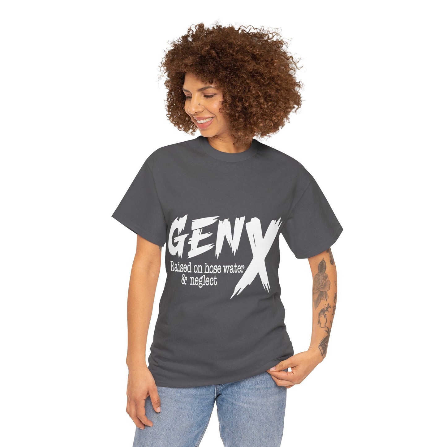 GEN X Raised On Hose Water & Neglect Tshirt Unisex Heavy Cotton