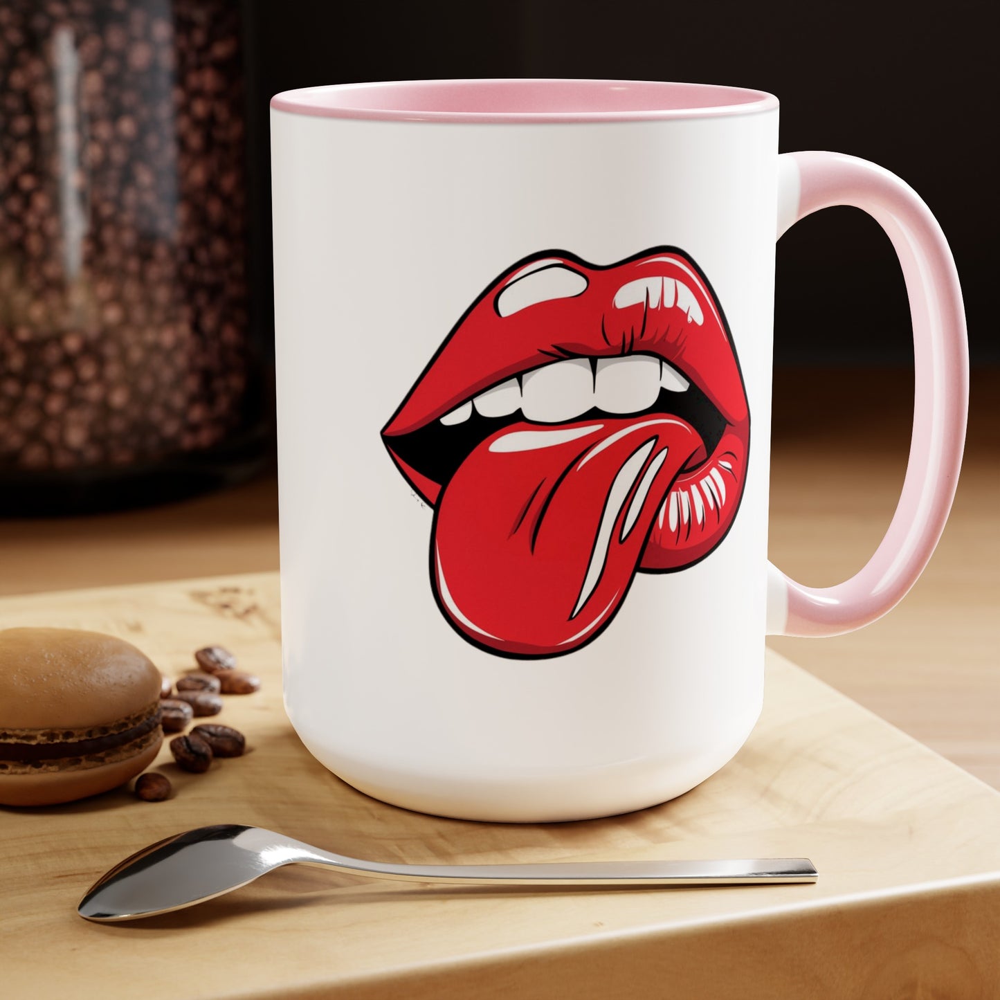 PopArt Lips and Tounge15oz Coffee Mug