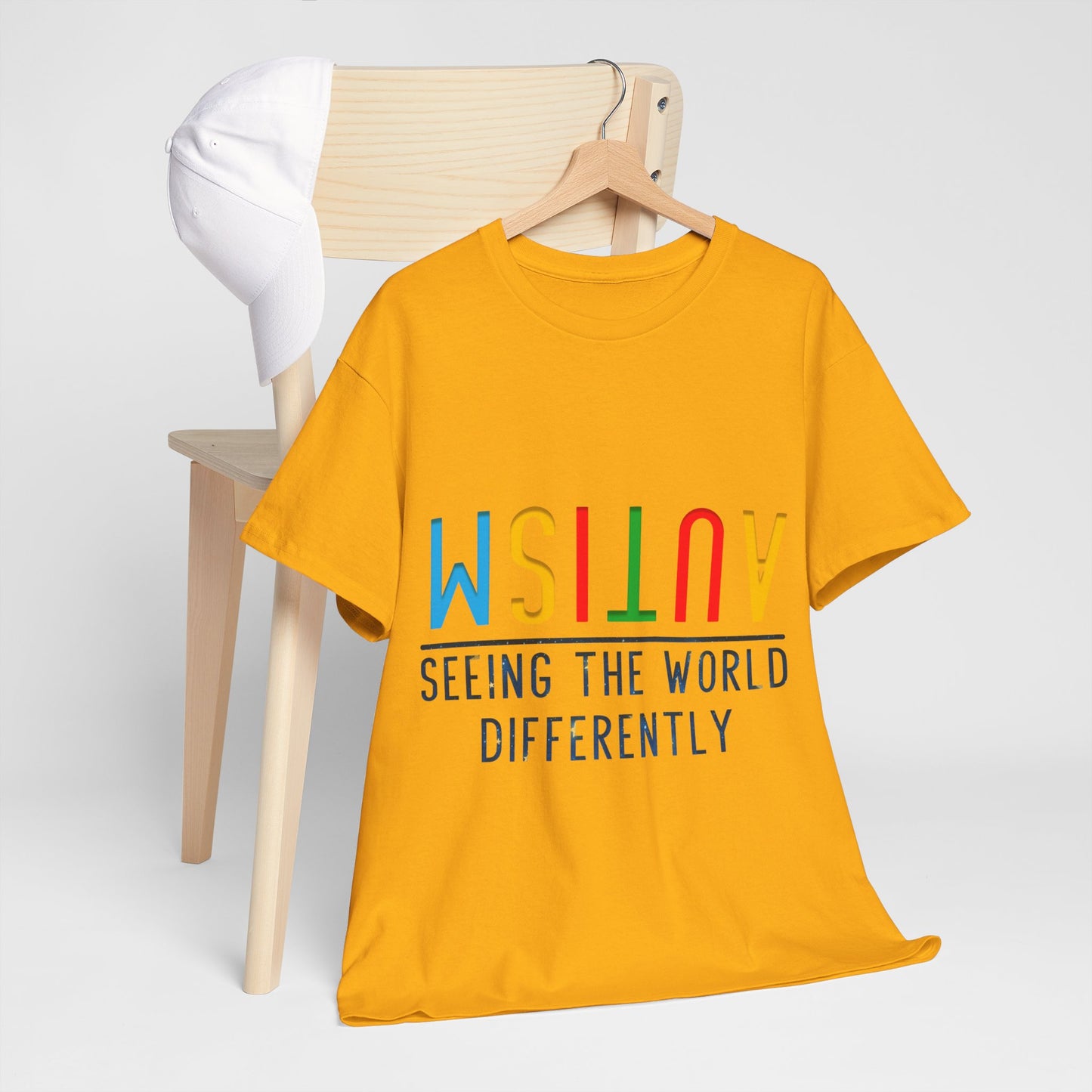 Autism Seeing the World Differently T-shirt Unisex Heavy Cotton