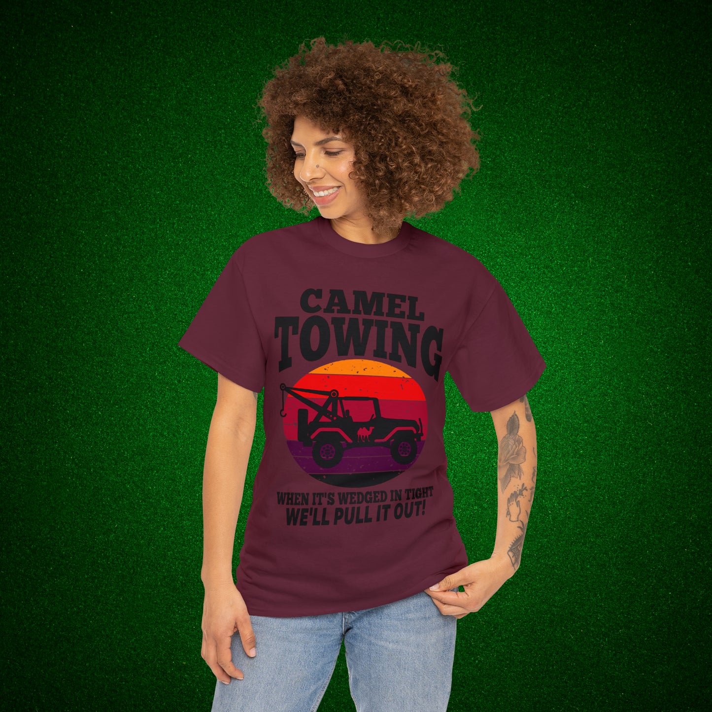 Camel Towing When its wedged in tight we'll pull it out T-Shirt