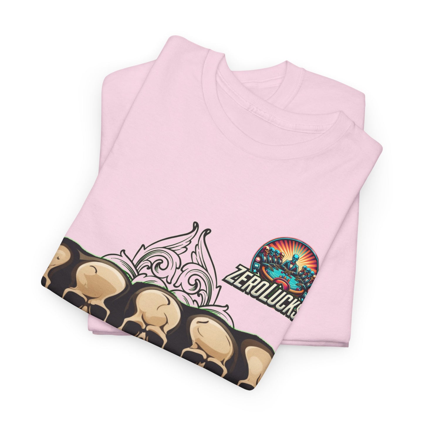 No Lucks Skulls with Spade T-shirt Unisex Heavy Cotton