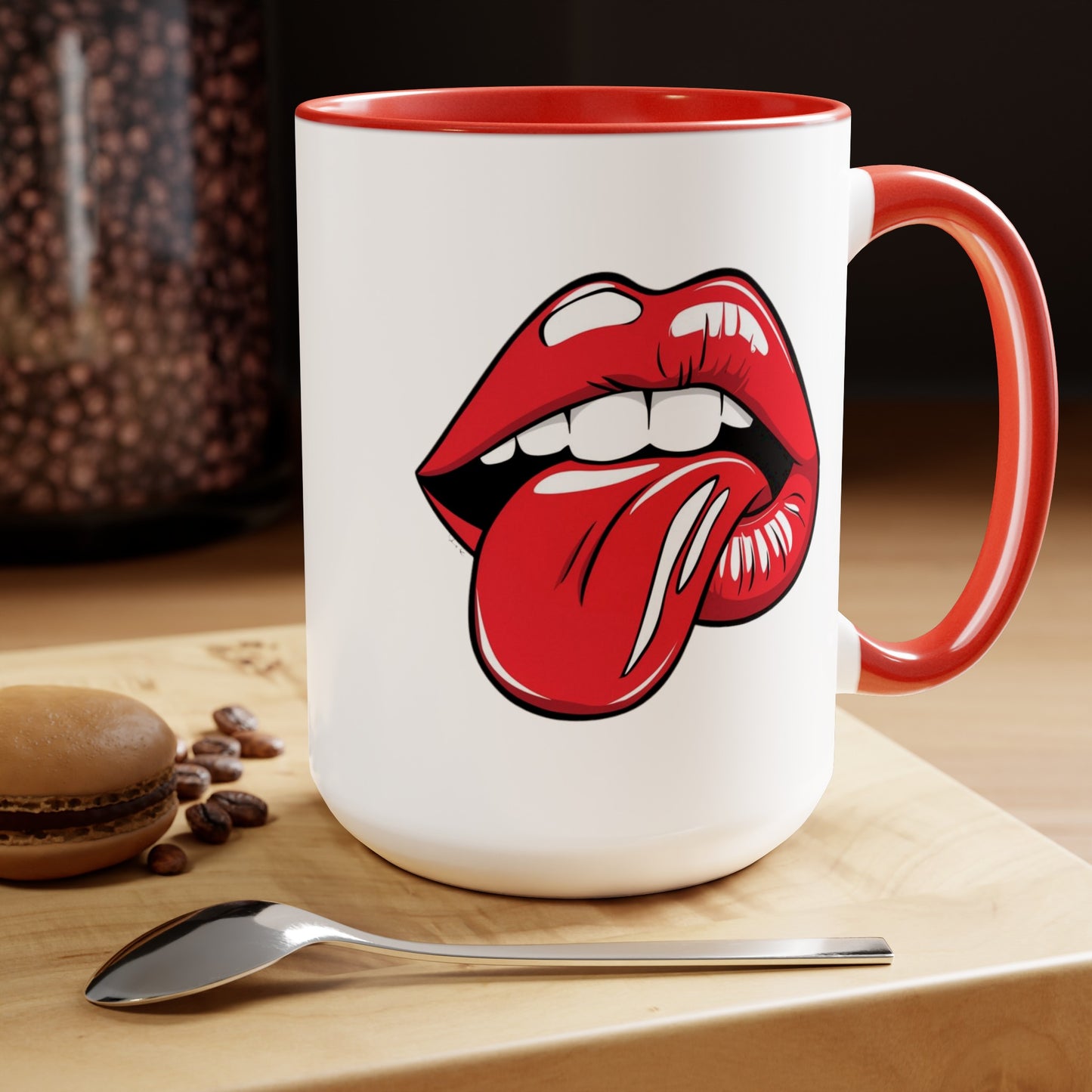 PopArt Lips and Tounge15oz Coffee Mug