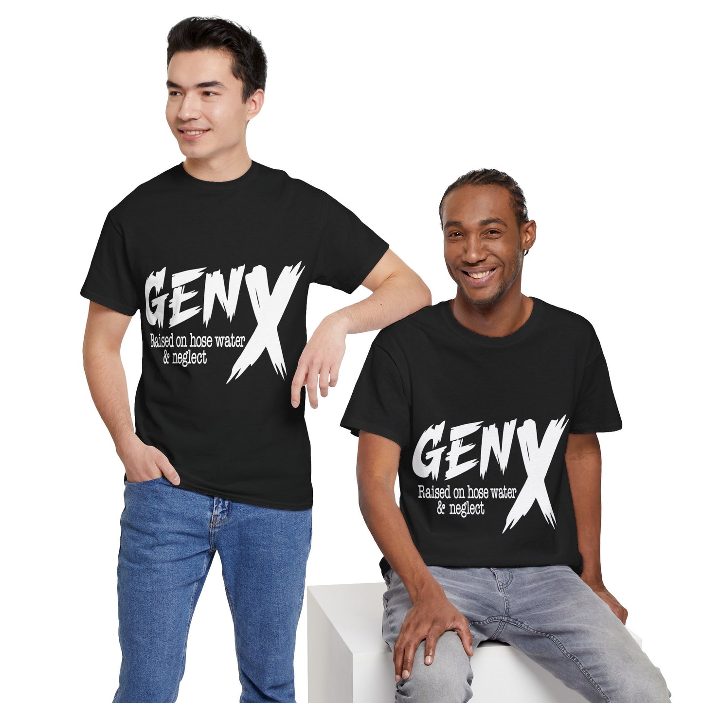 GEN X Raised On Hose Water & Neglect Tshirt Unisex Heavy Cotton