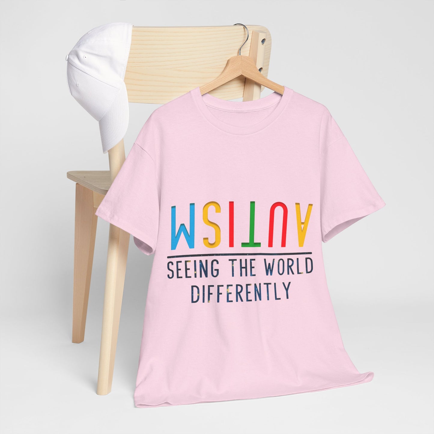 Autism Seeing the World Differently T-shirt Unisex Heavy Cotton