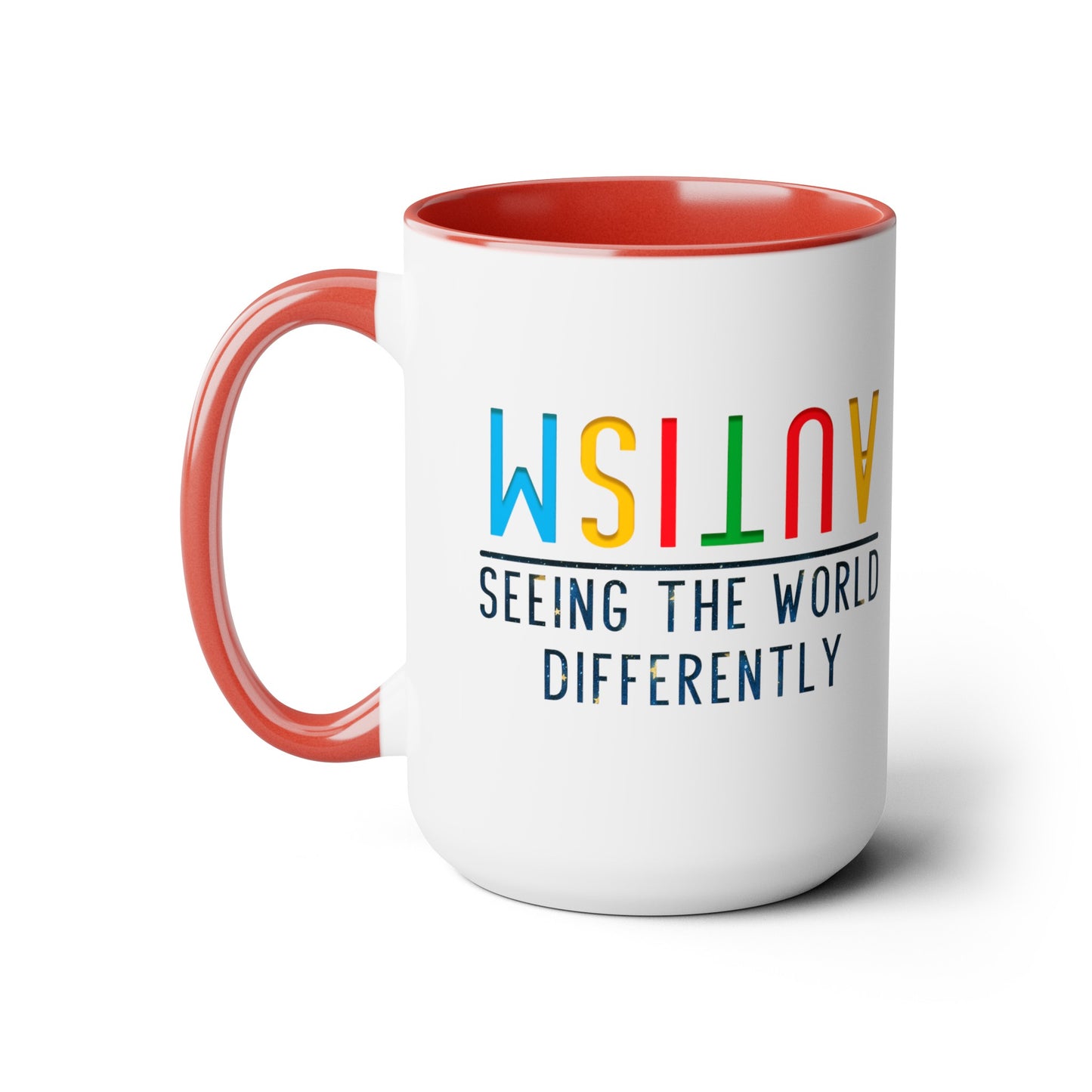 Autism Seeing the World Differently T-shirt 15oz Coffee Mug