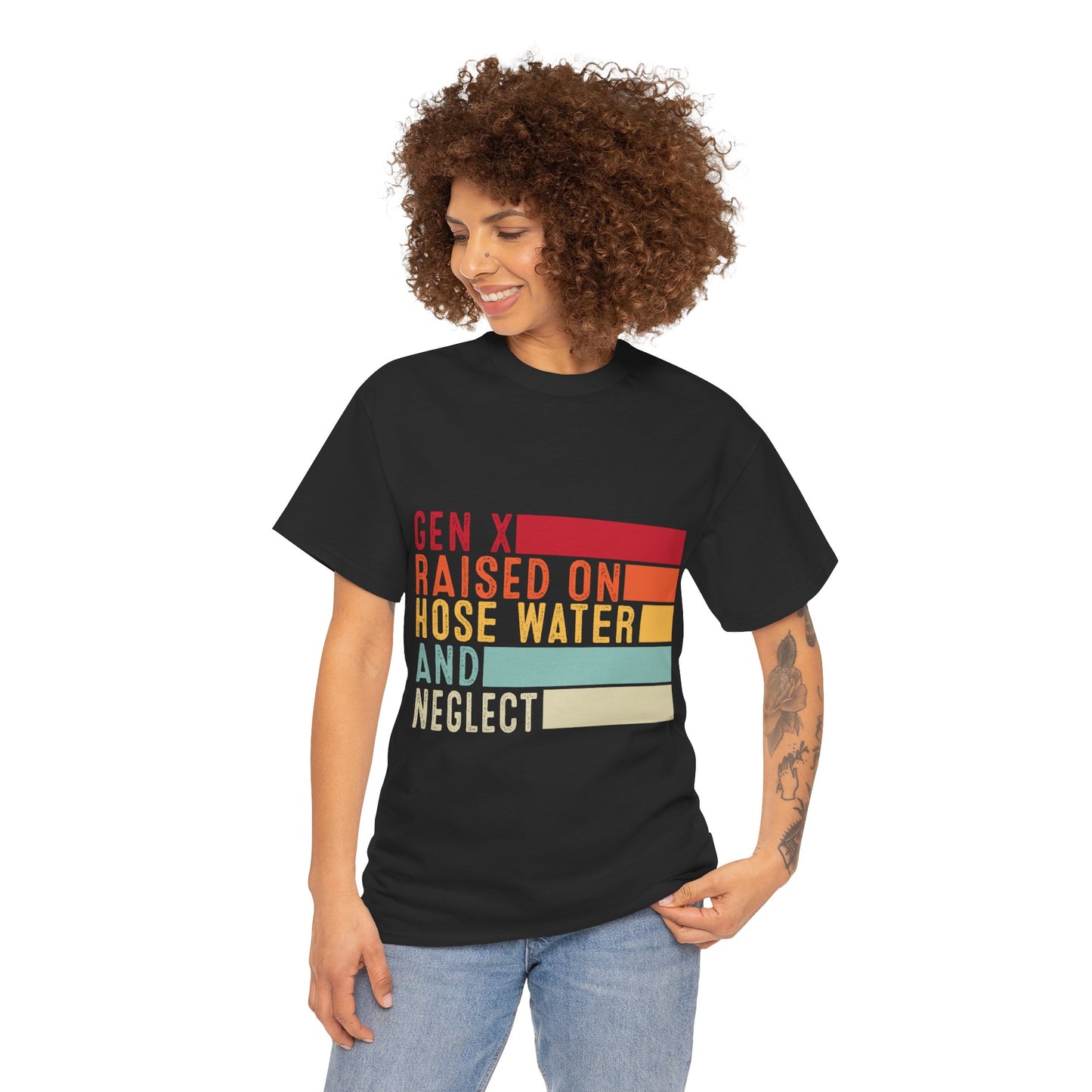 GEN X Raised On Hose Water & Neglect Tshirt Unisex Heavy Cotton
