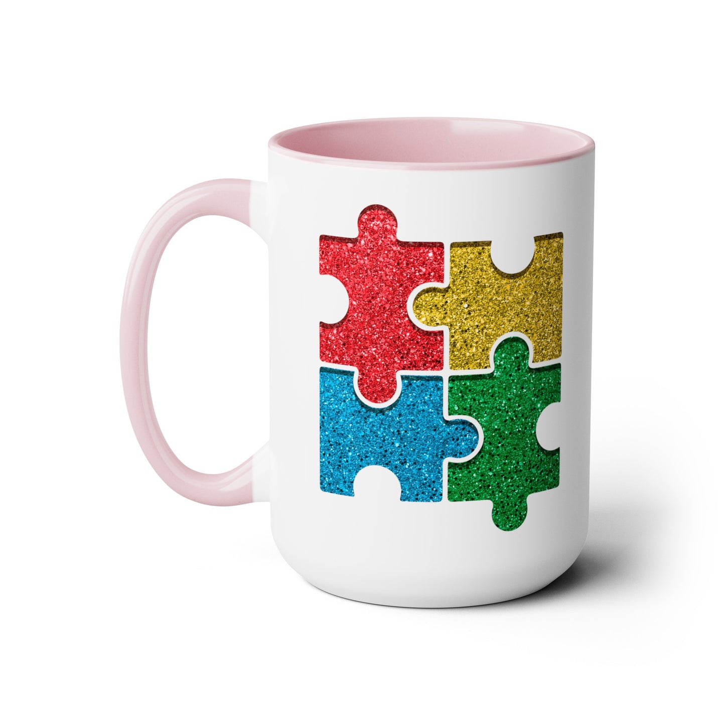 Autism Puzzle Pieces 15oz Coffee Mug