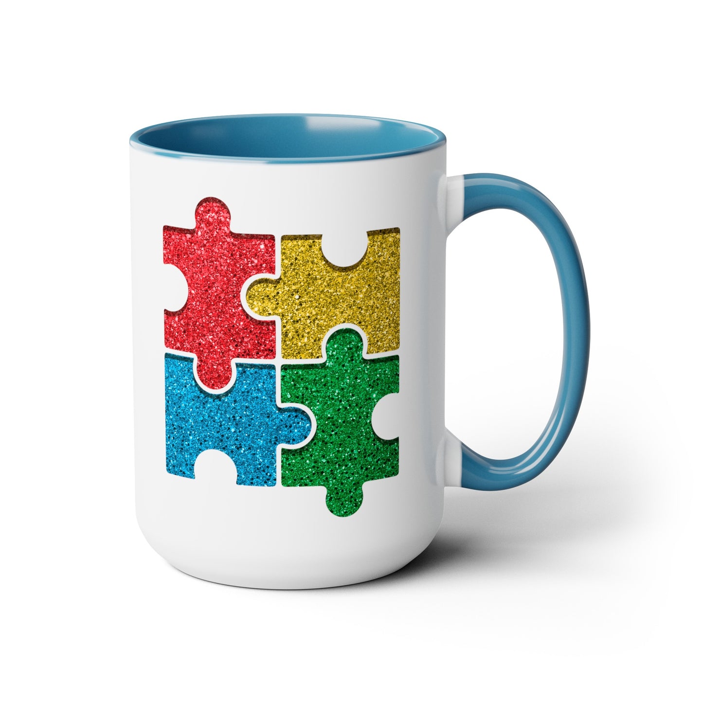 Autism Puzzle Pieces 15oz Coffee Mug