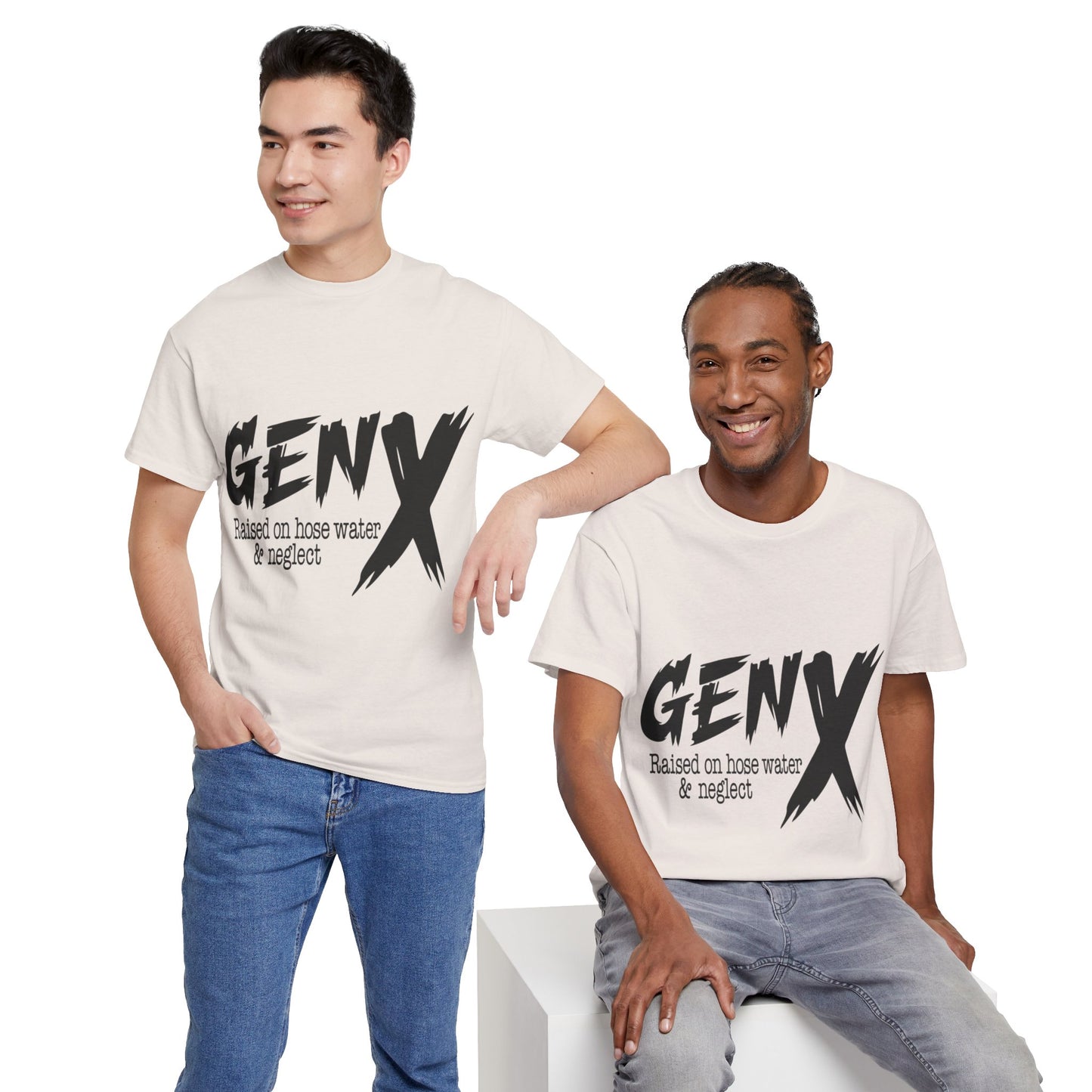 GEN X Raised On Hose Water & Neglect Tshirt Unisex Heavy Cotton
