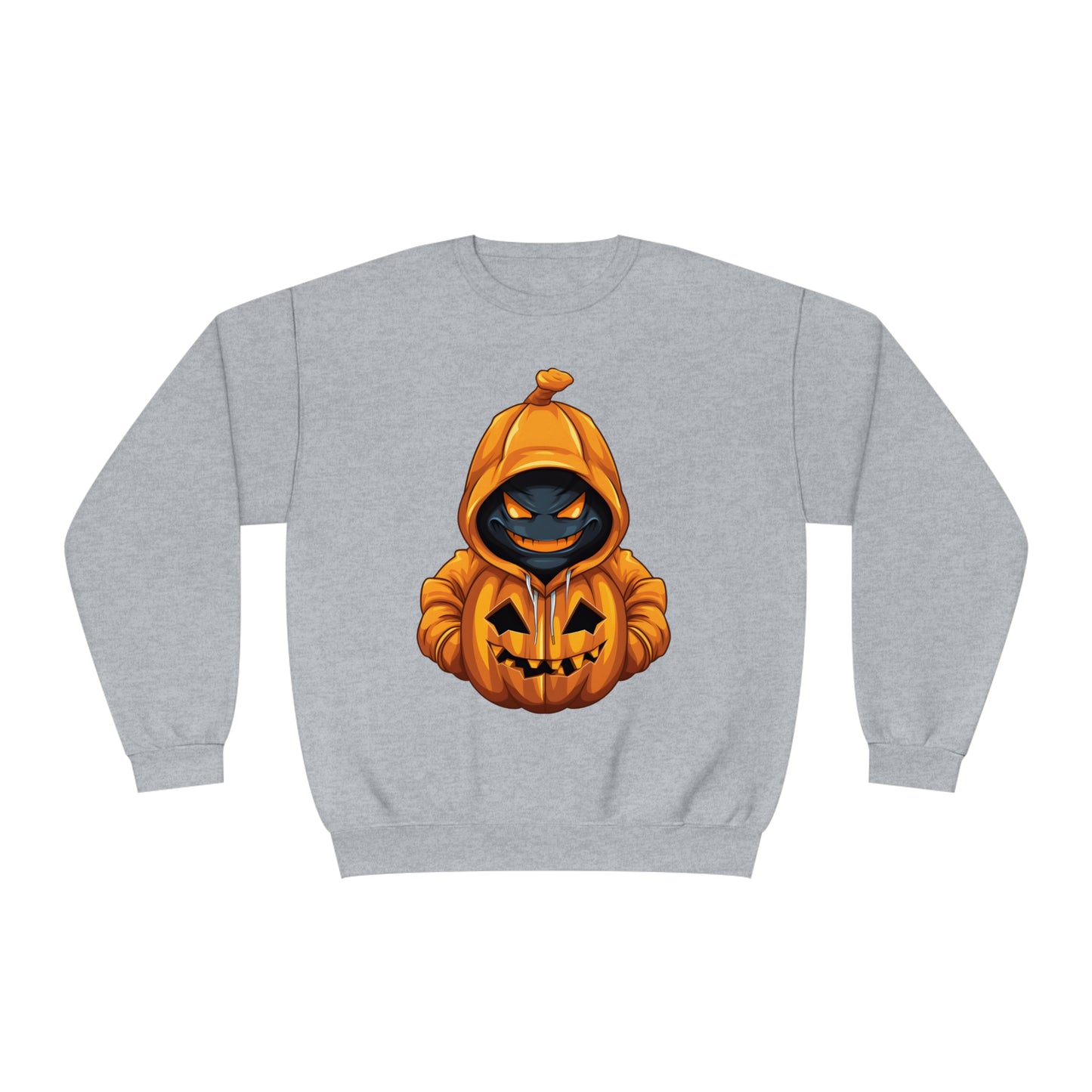 Halloween Scary Hoodie Pumpkin Character Unisex NuBlend® Crewneck Sweatshirt