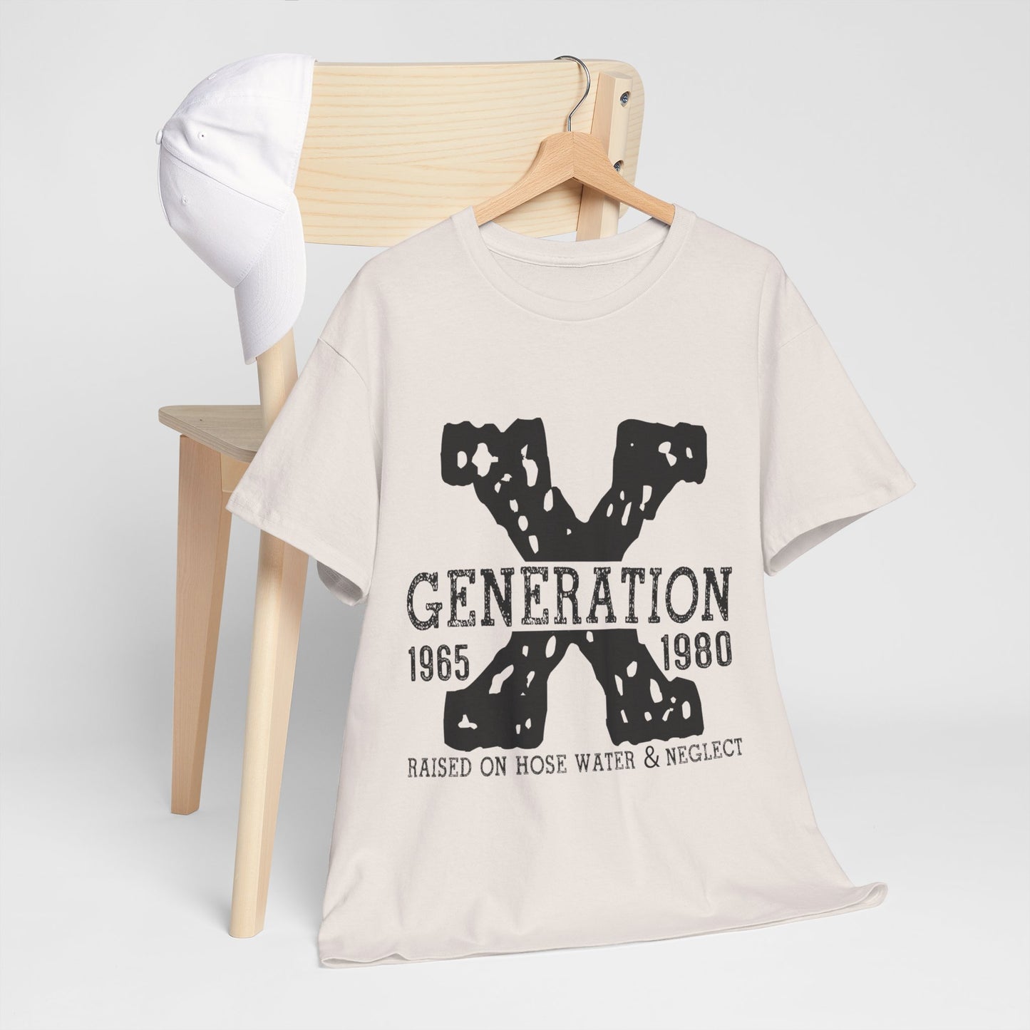 Copy of GEN X Raised On Hose Water & Neglect Tshirt Unisex Heavy Cotton