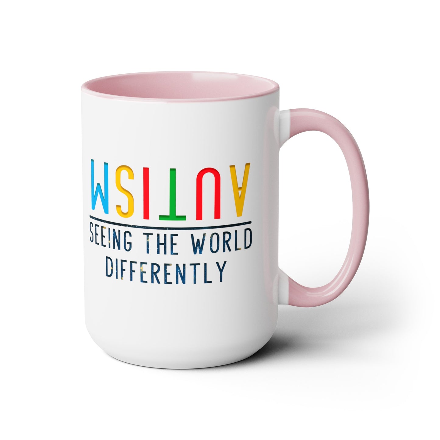 Autism Seeing the World Differently T-shirt 15oz Coffee Mug