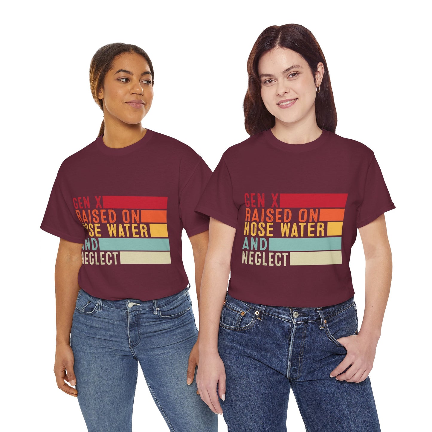 GEN X Raised On Hose Water & Neglect Tshirt Unisex Heavy Cotton