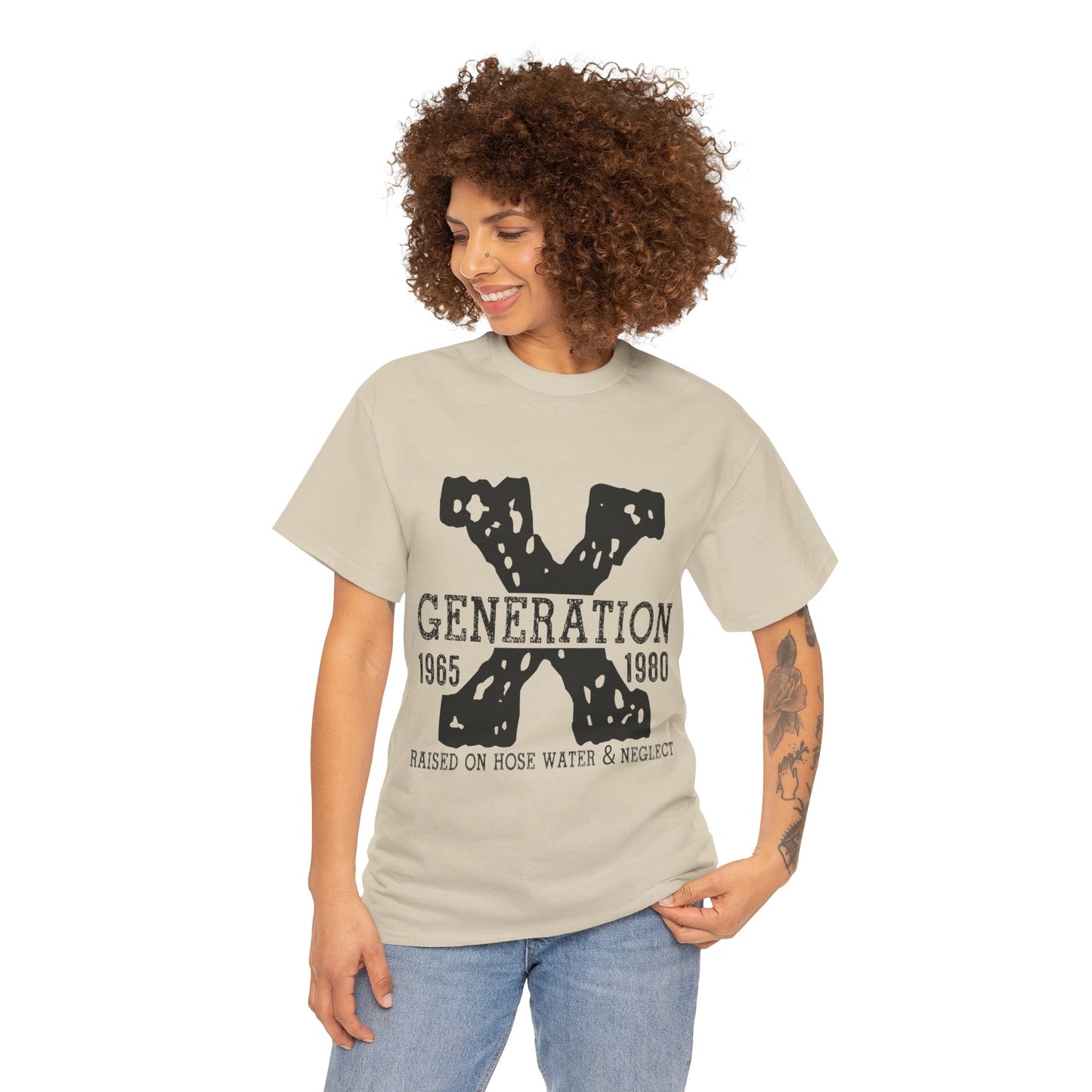 Copy of GEN X Raised On Hose Water & Neglect Tshirt Unisex Heavy Cotton
