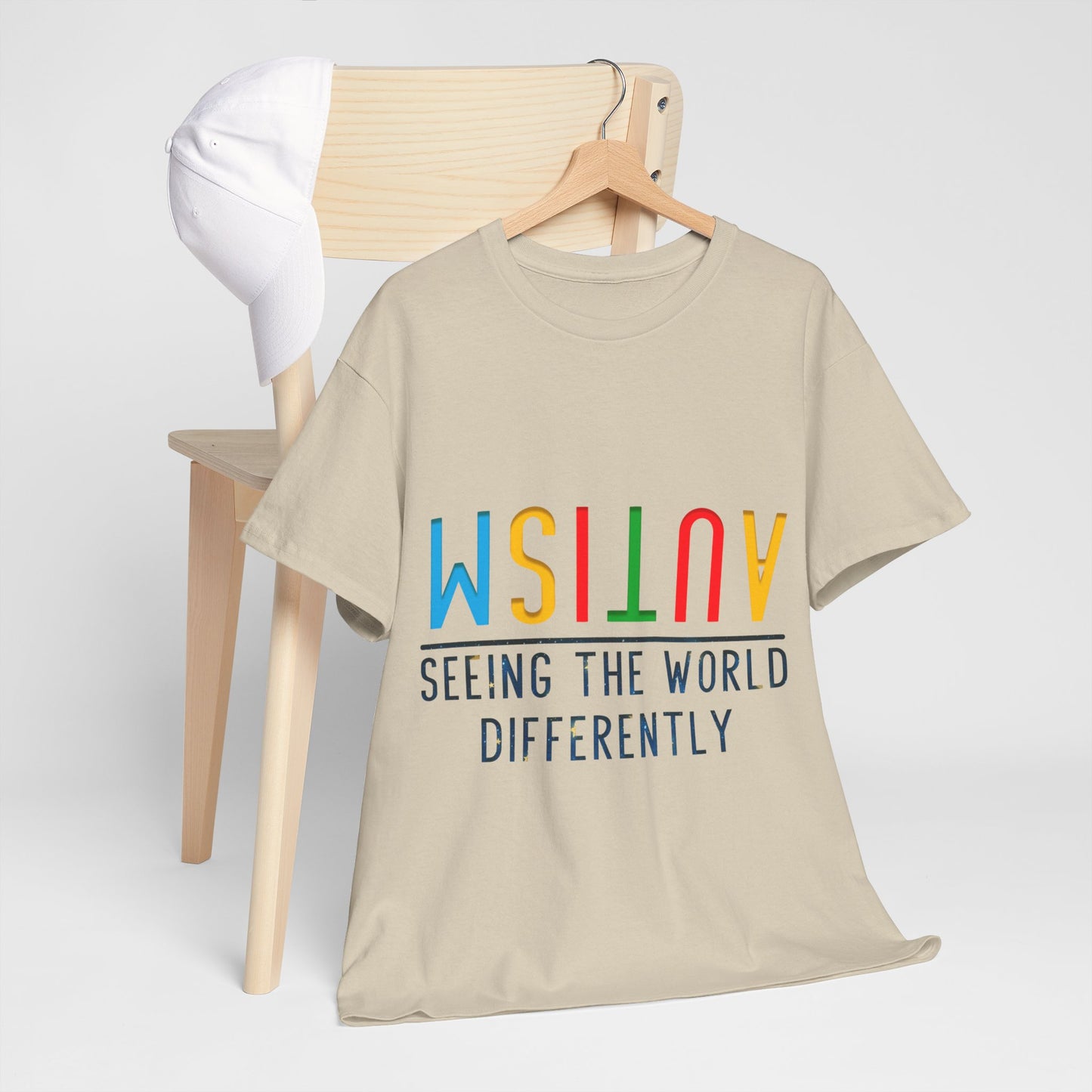 Autism Seeing the World Differently T-shirt Unisex Heavy Cotton