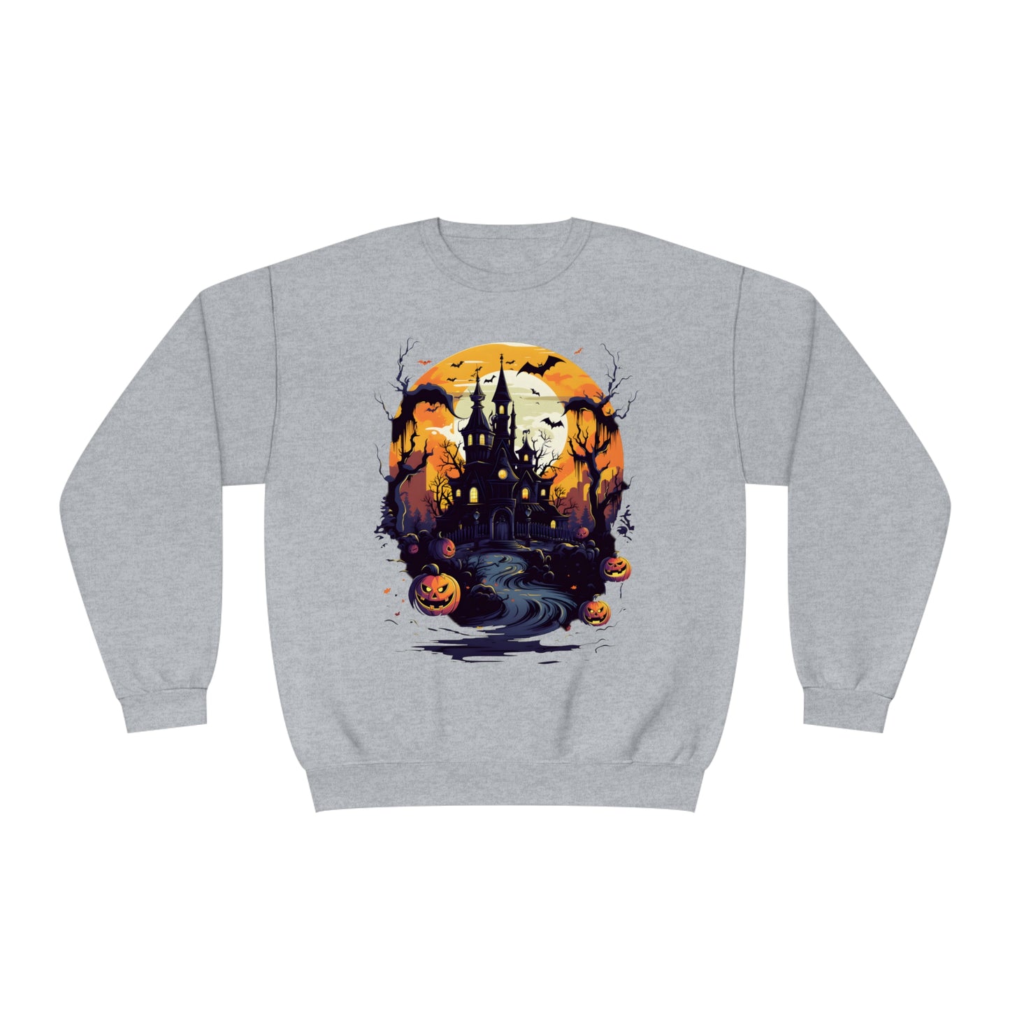 Halloween - Spooky House Unisex NuBlend® Crewneck Sweatshirt